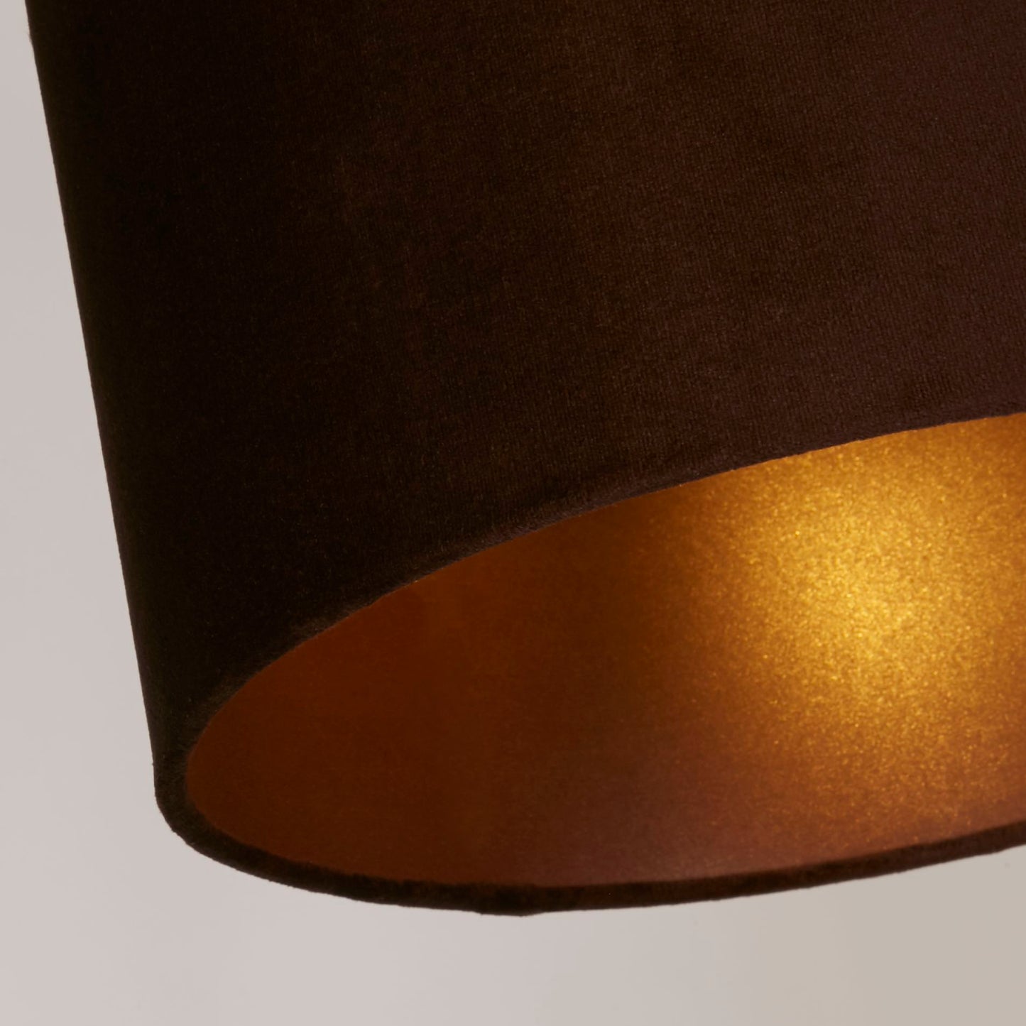 Chocolate Velvet Drum Light Shade (30cm)