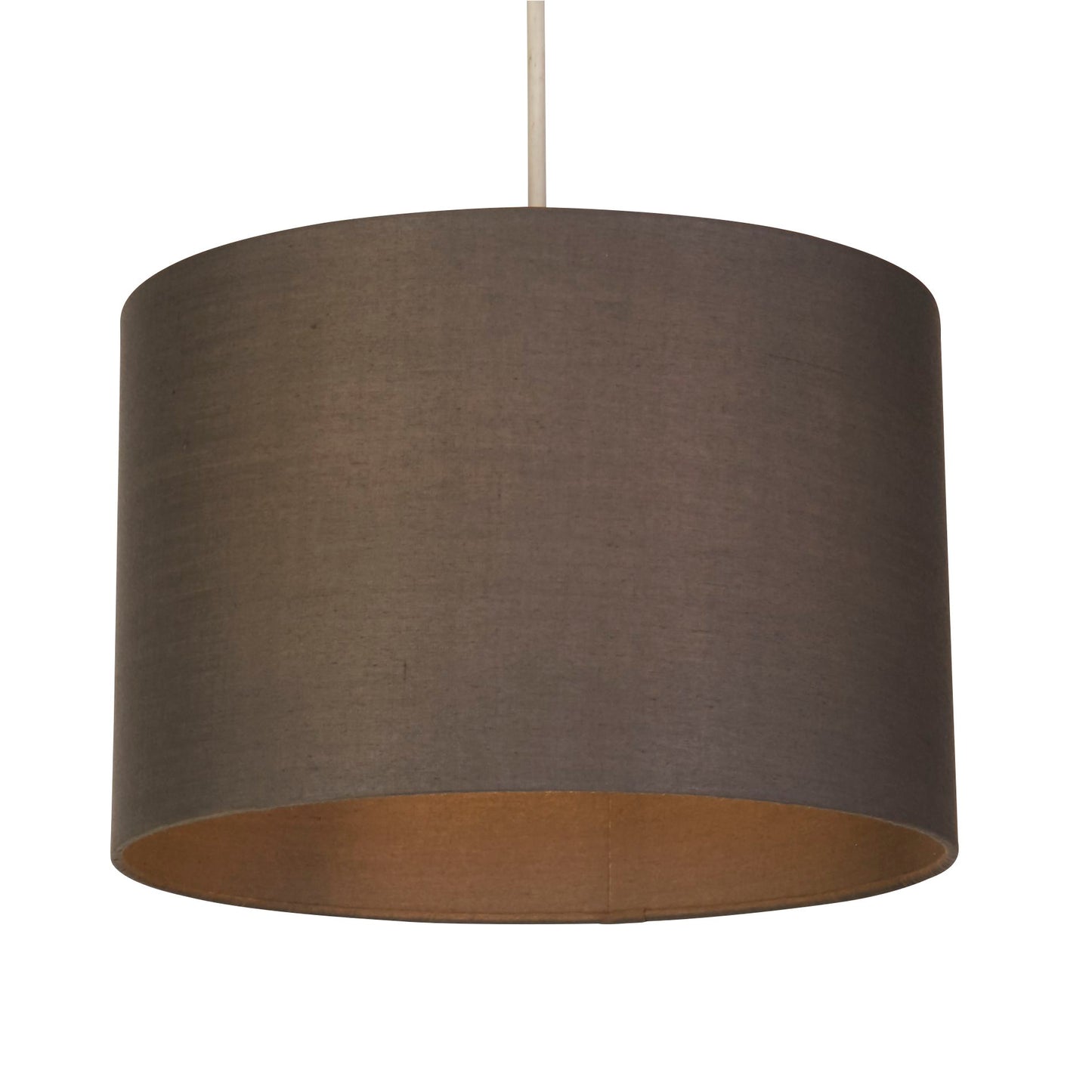 Grey Cotton Drum Light Shade (30cm)