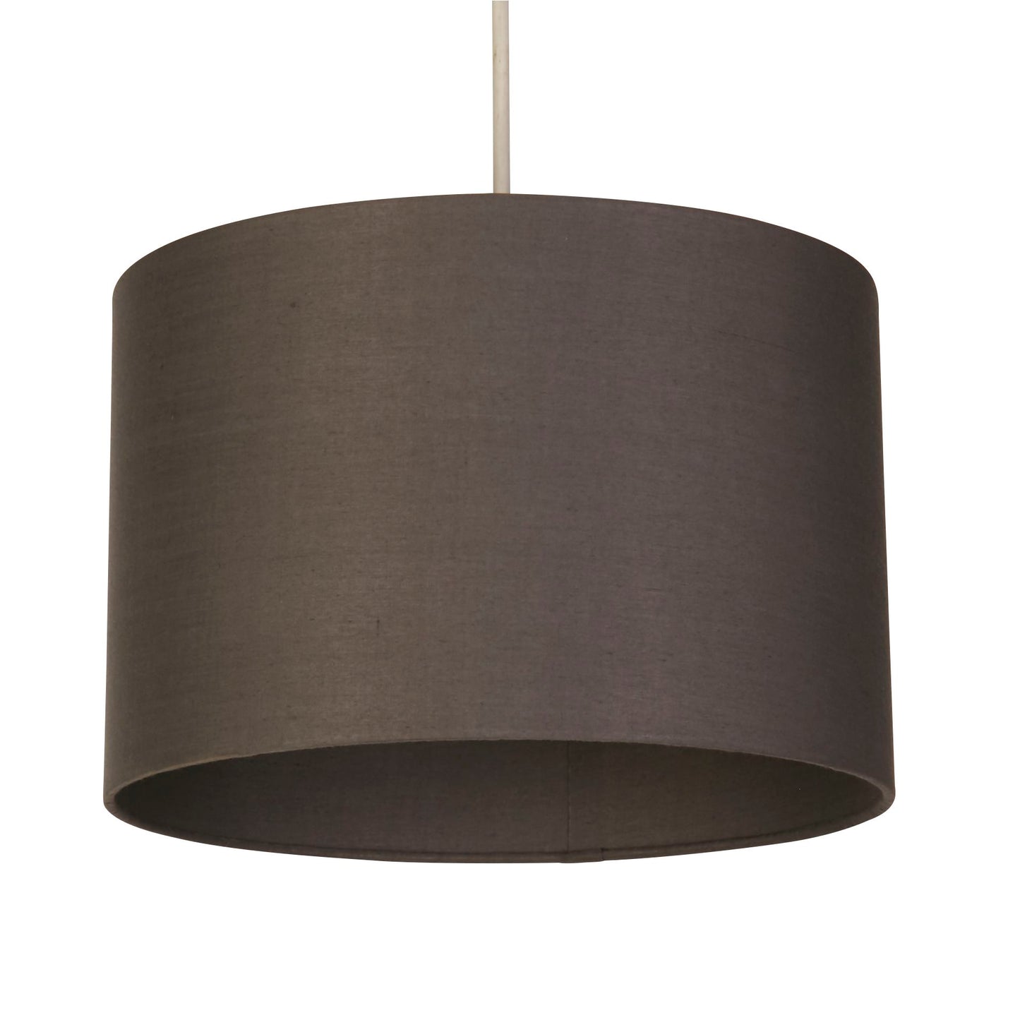 Grey Cotton Drum Light Shade (30cm)