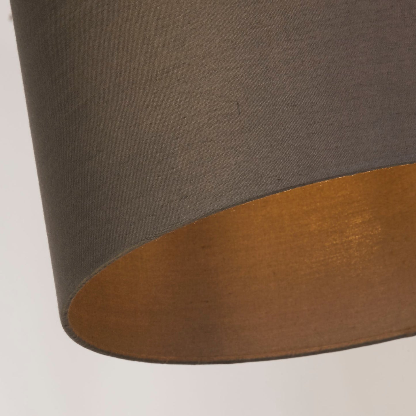 Grey Cotton Drum Light Shade (30cm)