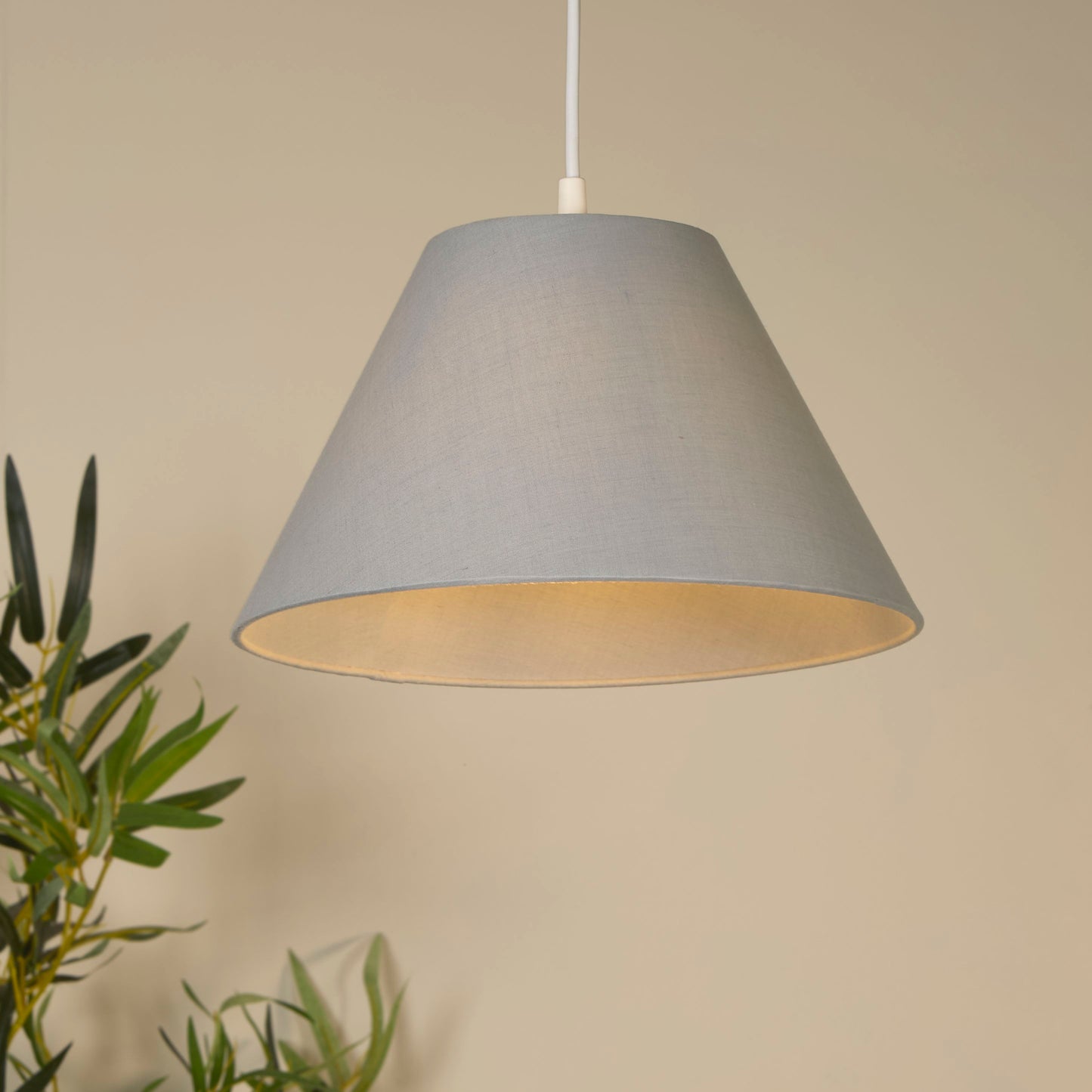 Grey Coolie Light Shade (28cm)