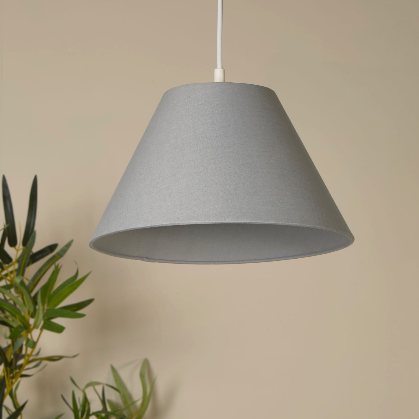 Grey Coolie Light Shade (28cm)