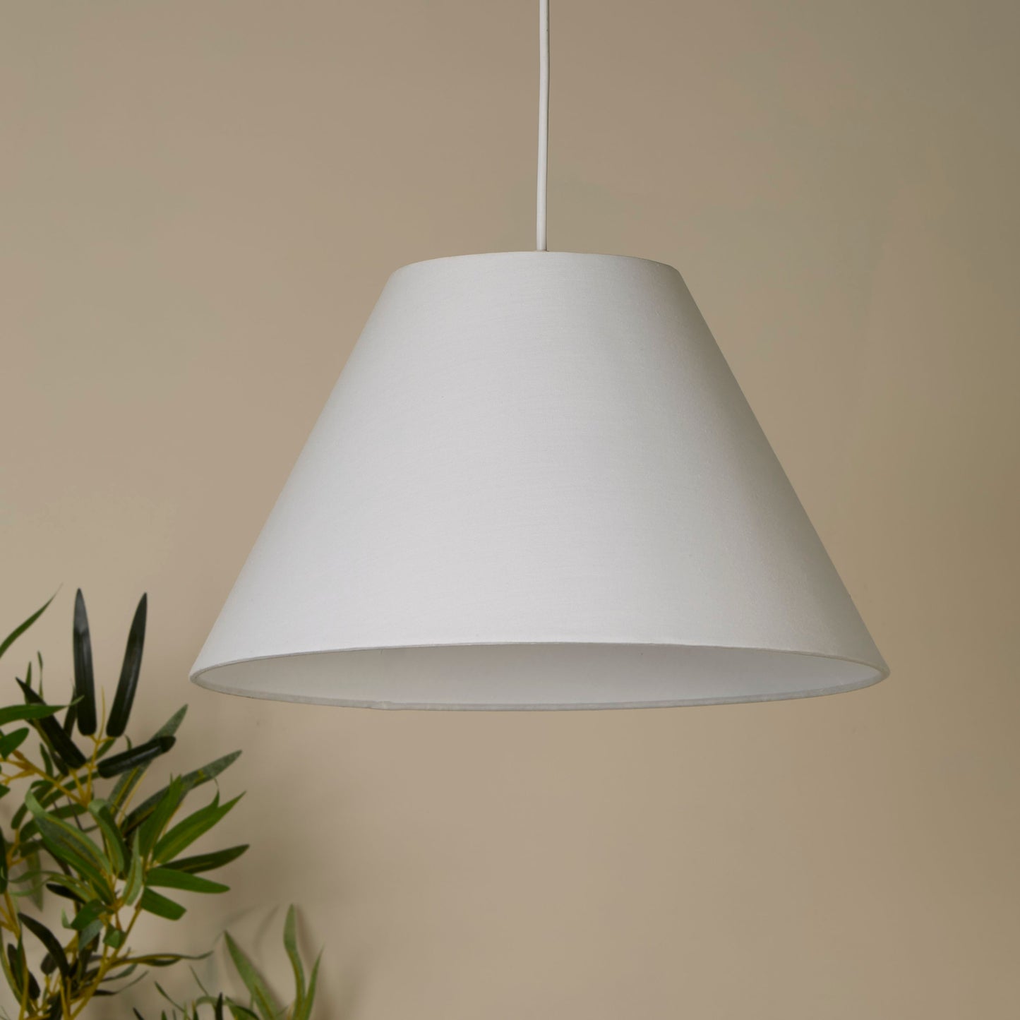 White Coolie Light Shade (28cm)