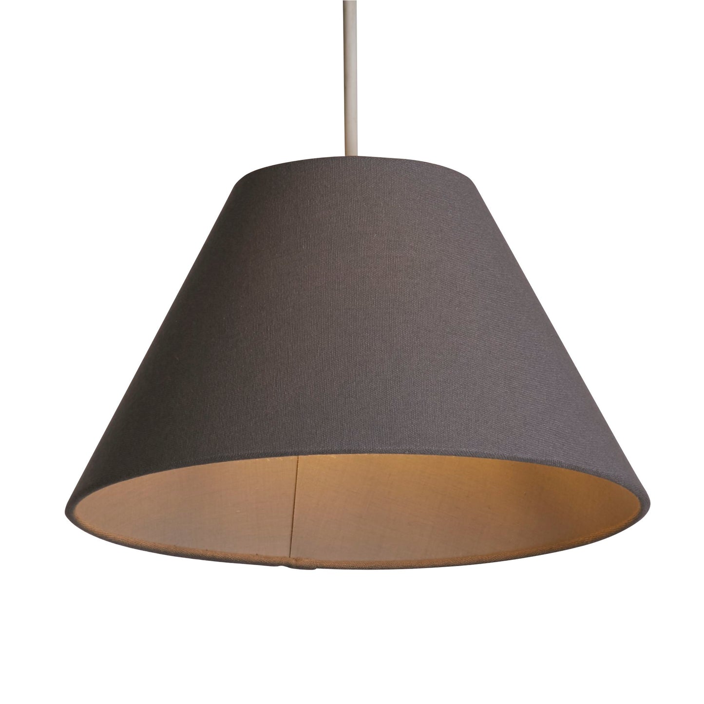 Grey Linen Coolie Light Shade (28cm)