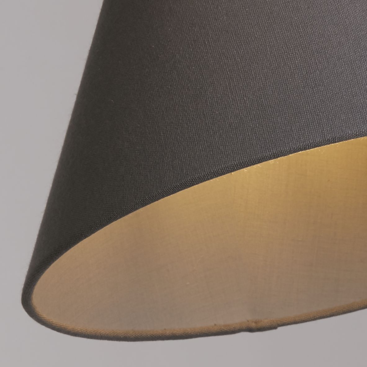 Grey Linen Coolie Light Shade (28cm)