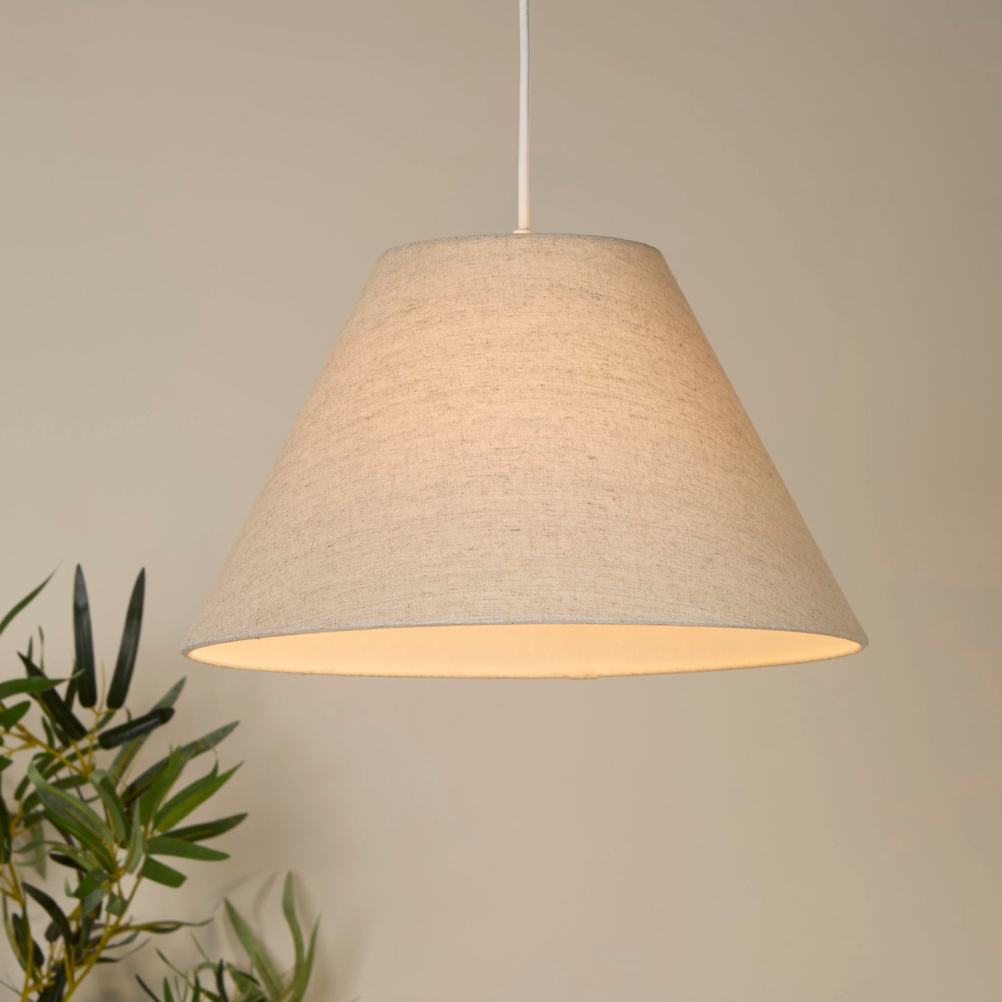 Natural Linen Coolie Light Shade (28cm)