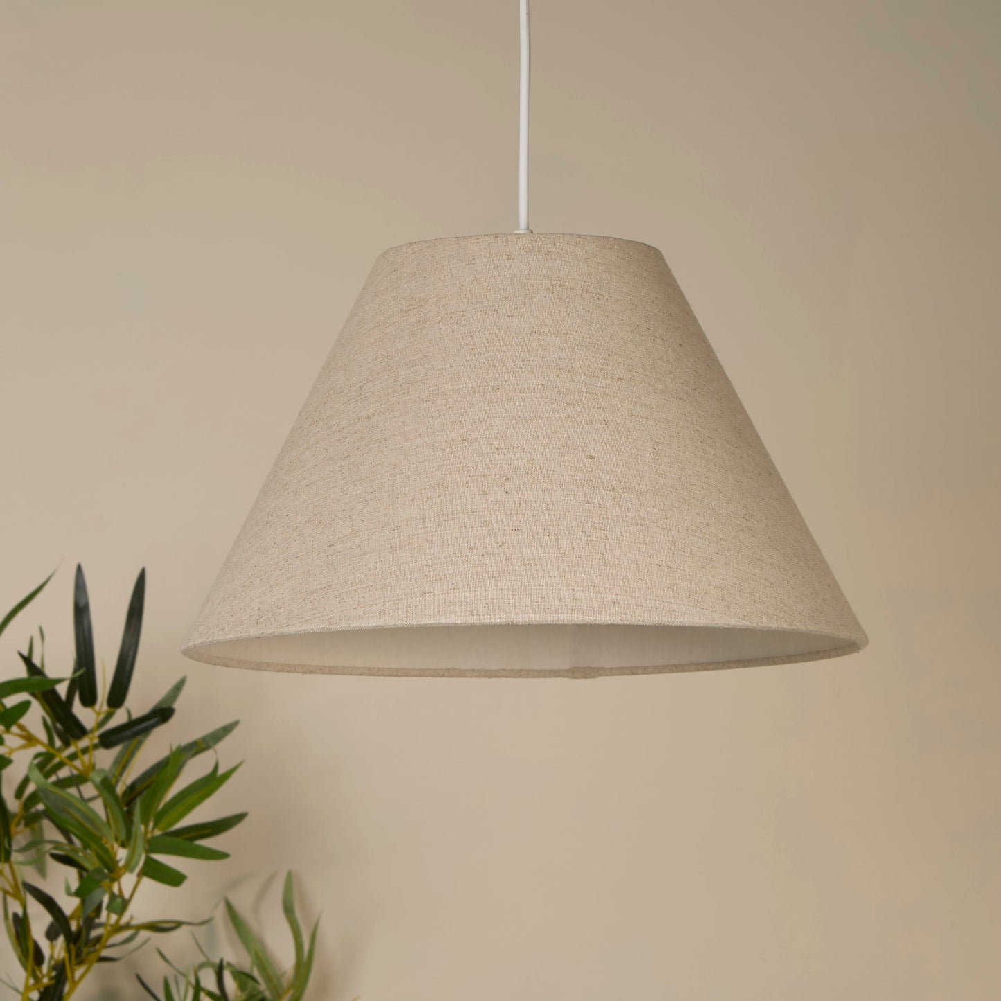 Natural Linen Coolie Light Shade (28cm)