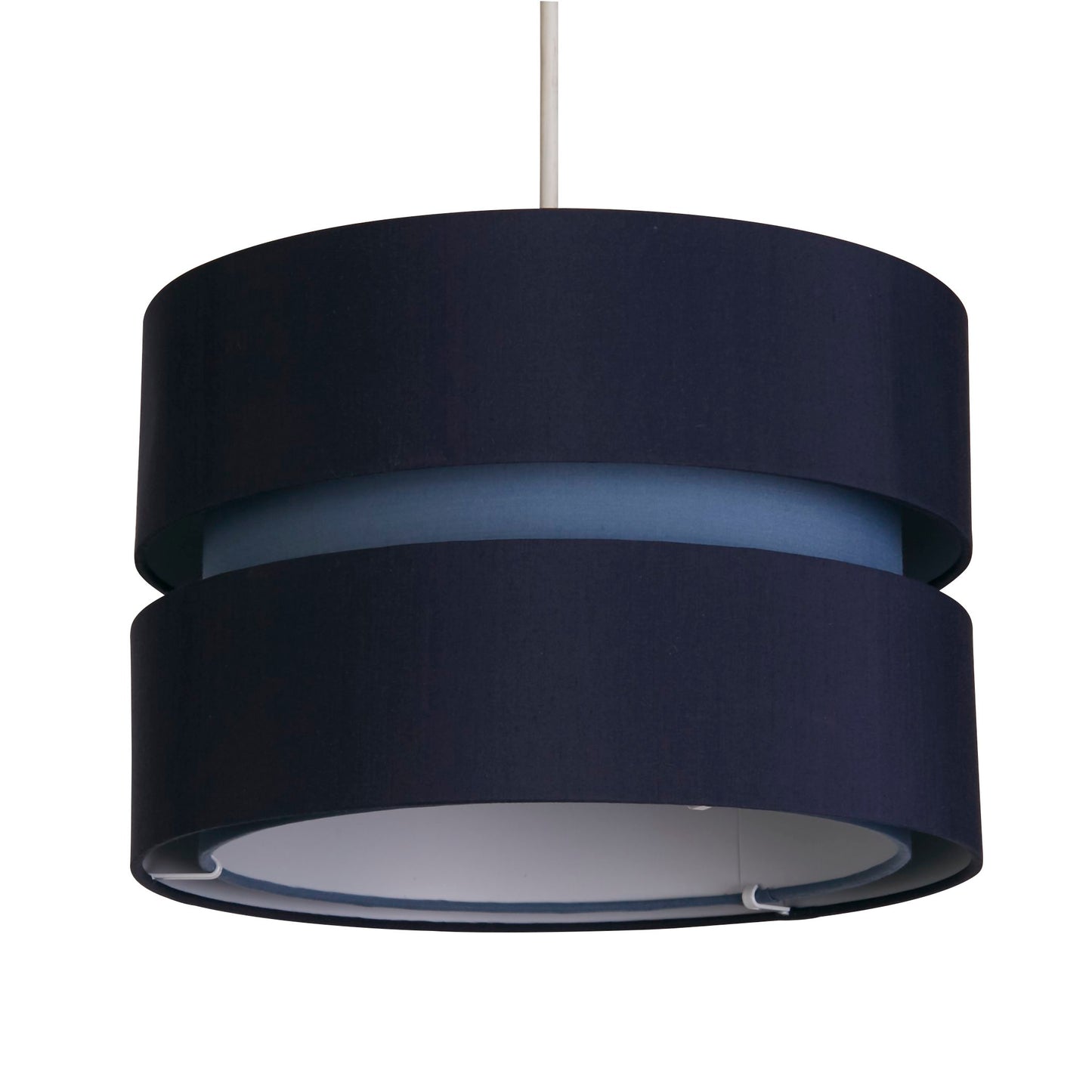 Blue Two Tone Tier Drum Shade (30cm)