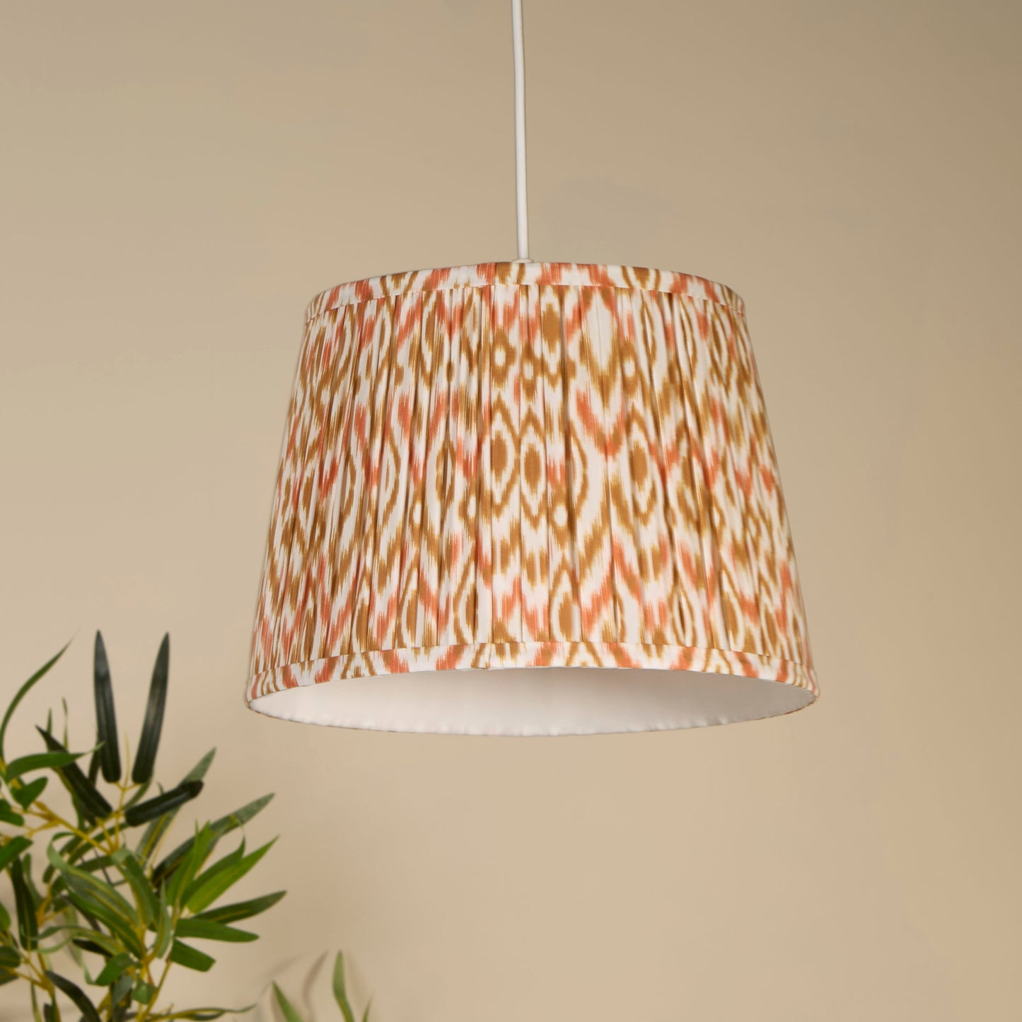 Mushroom Pleat Printed Shade (30cm)