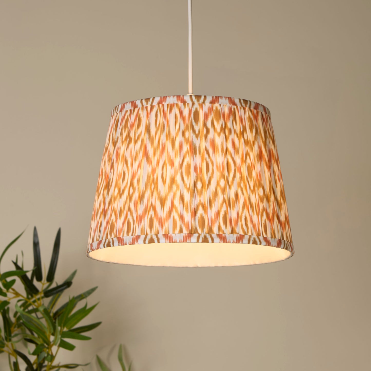 Mushroom Pleat Printed Shade (30cm)