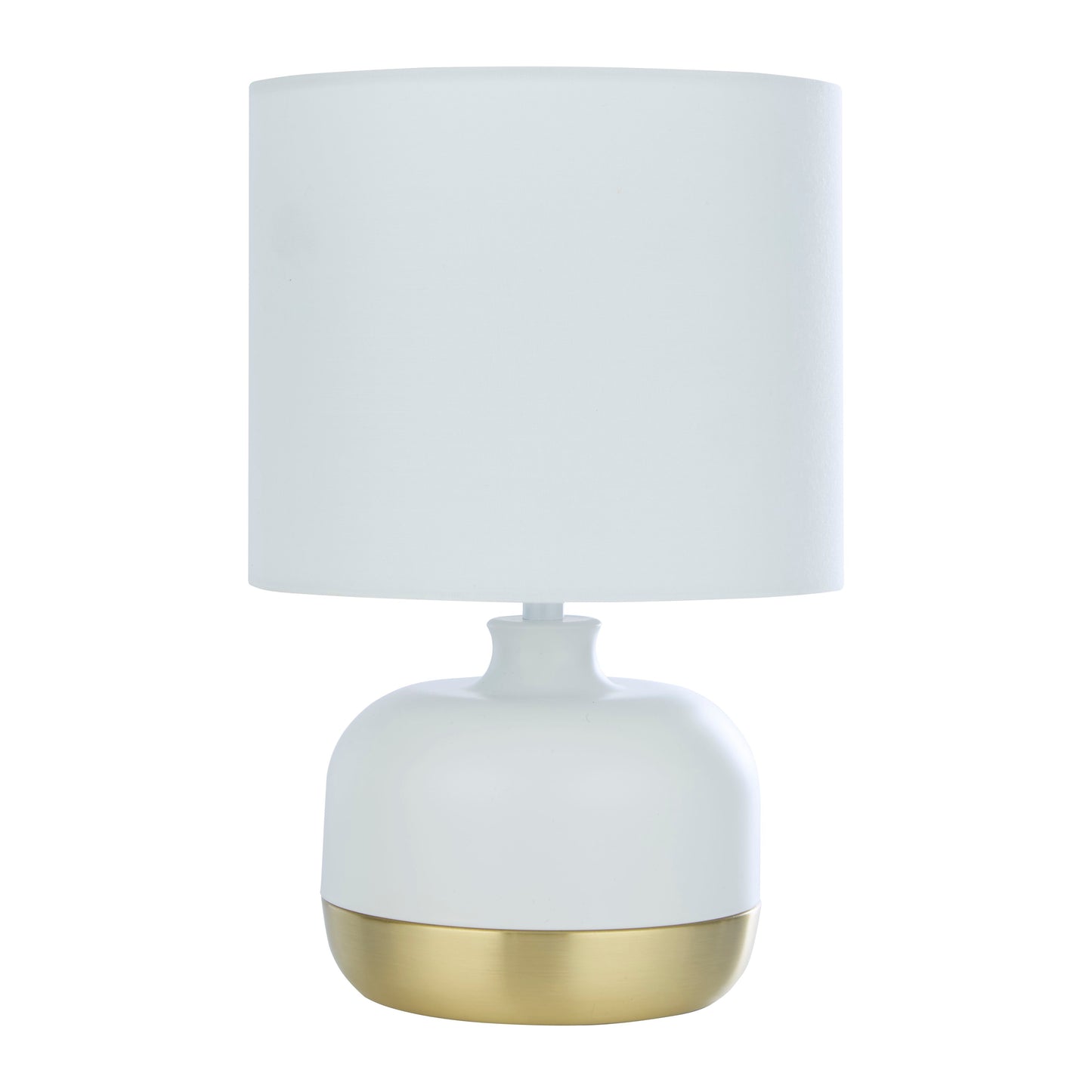 White & Gold Touch Table Lamp