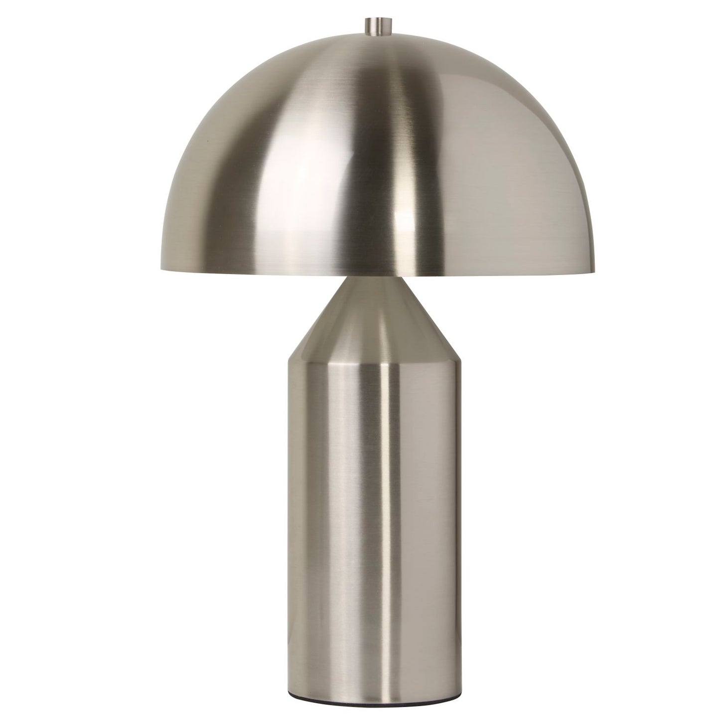 Satin Silver Dome Table Lamp