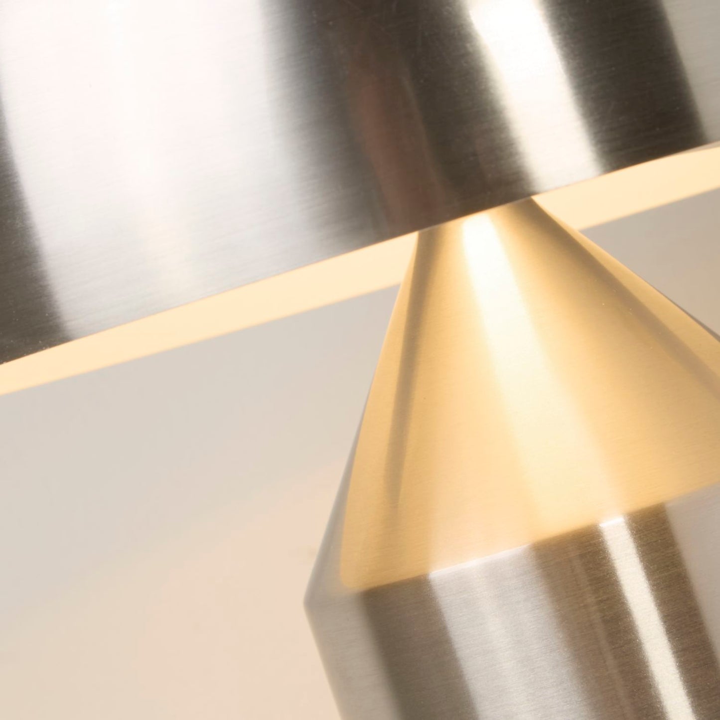 Satin Silver Dome Table Lamp