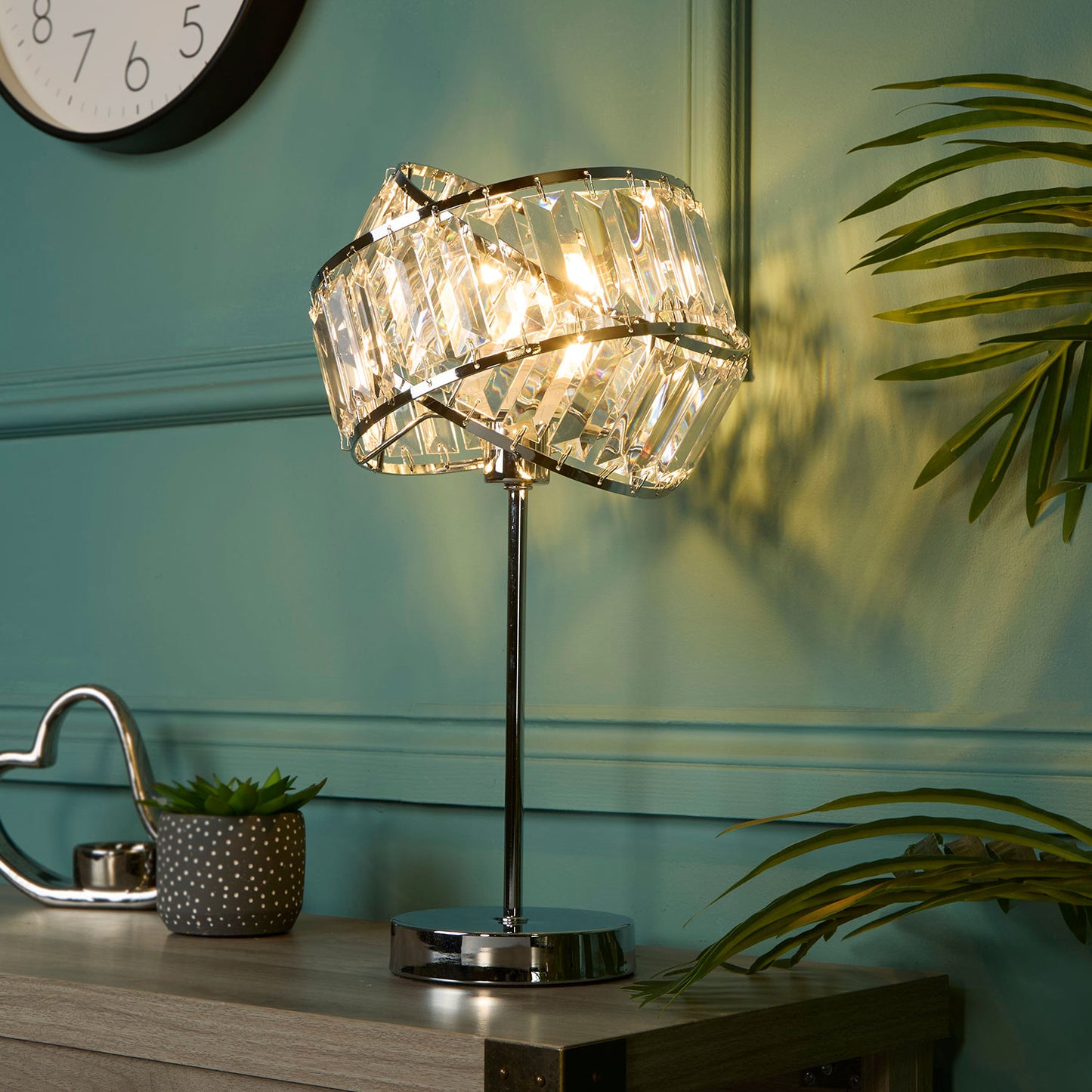 Vienna Acrylic Band Shade Table Lamp