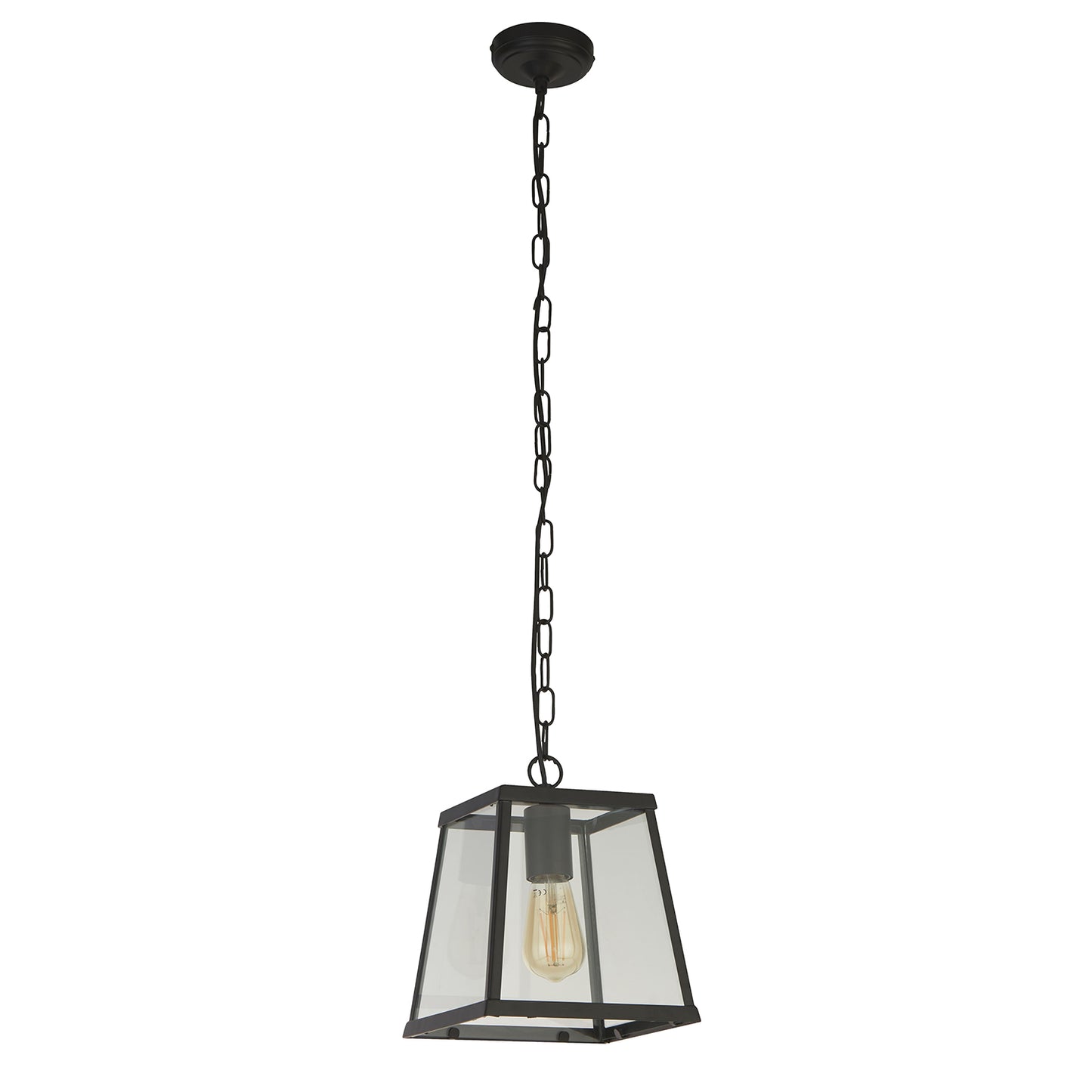 Harbour Lantern Black Pendant Light