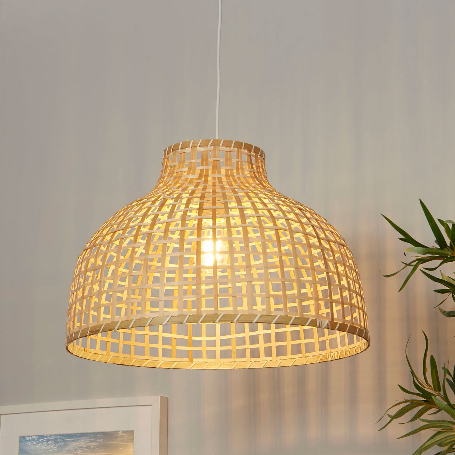 Sundrift Large Woven Bamboo Easy Fit Light Shade