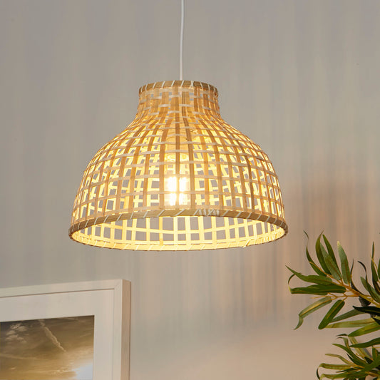 Sundrift Small Woven Bamboo Easy Fit Light Shade