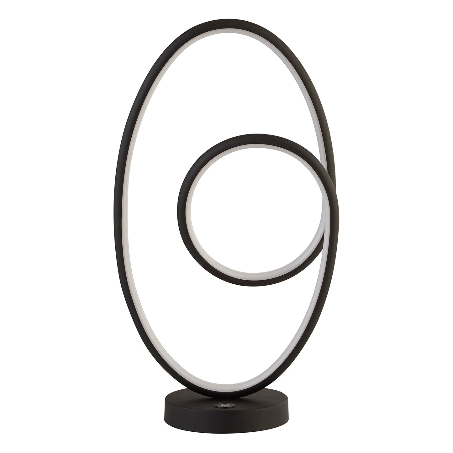 Orbit Glow Black LED Table Lamp