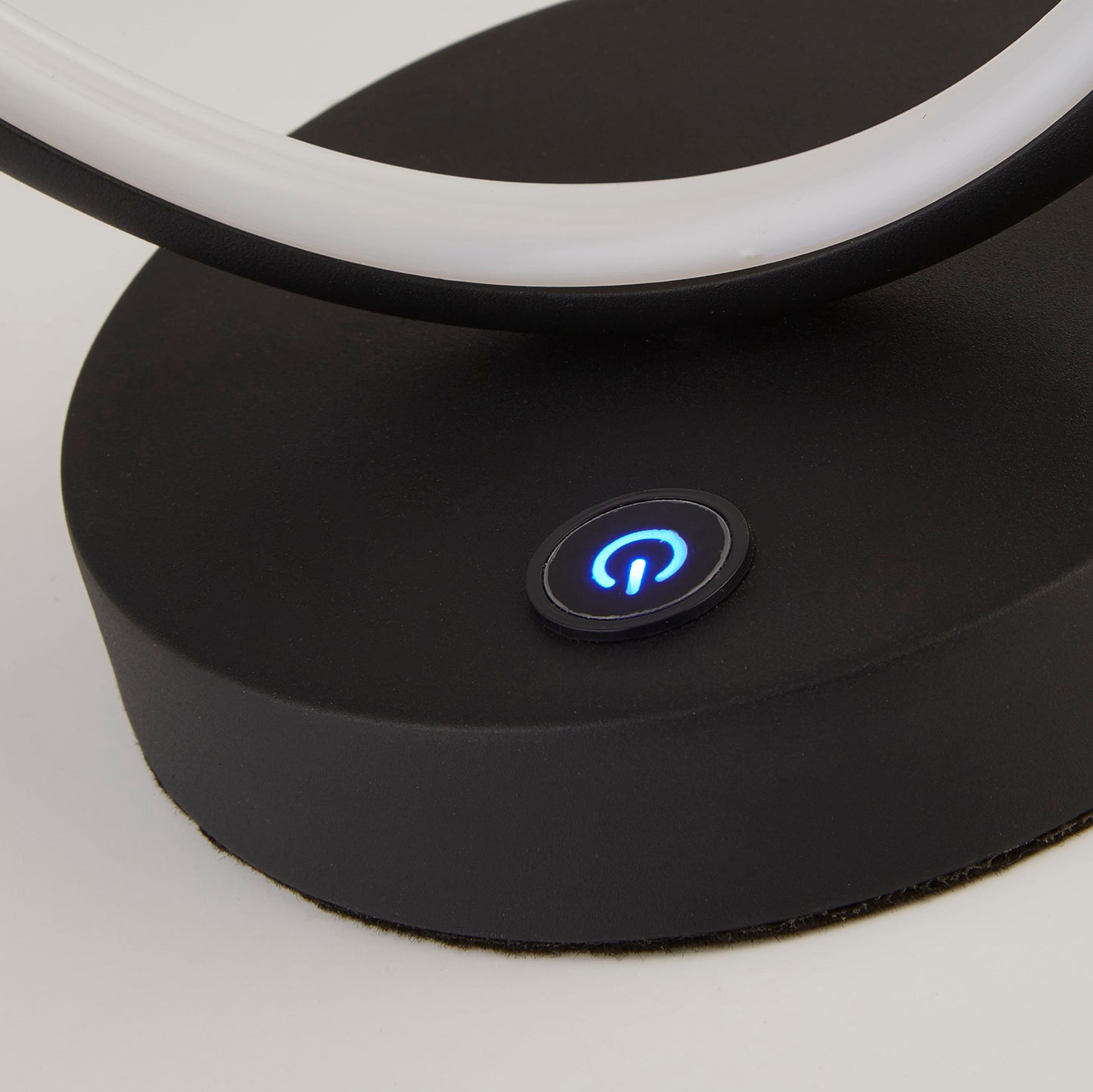 Orbit Glow Black LED Table Lamp