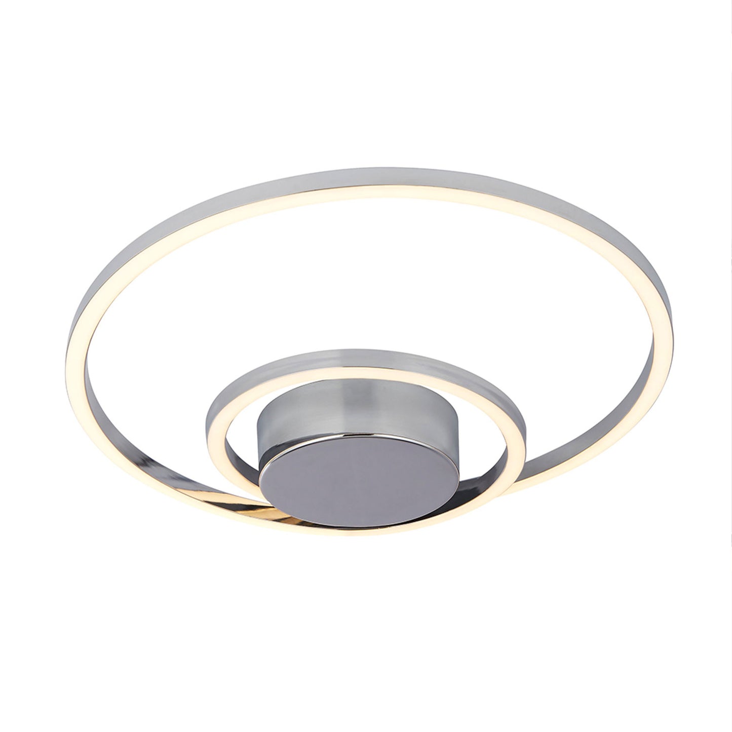 Orbit Glow Chrome LED Ceiling Flush Light