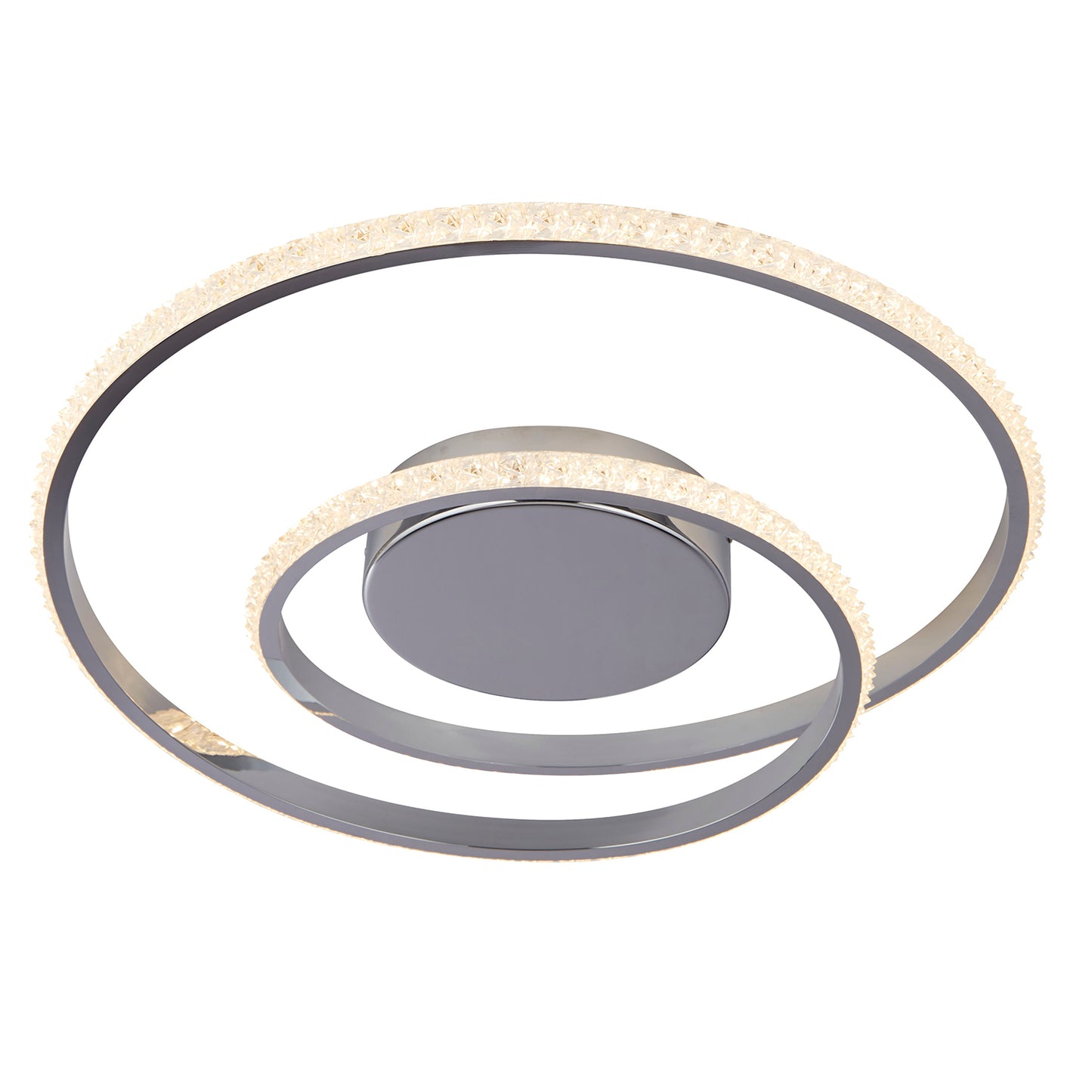 Orbit Glow Chrome LED Ceiling Flush Light