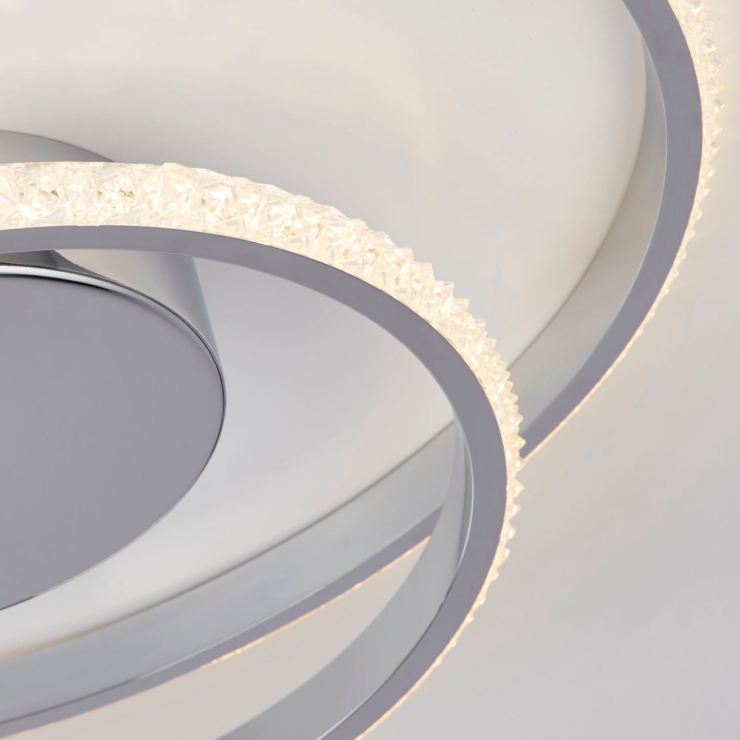 Orbit Glow Chrome LED Ceiling Flush Light