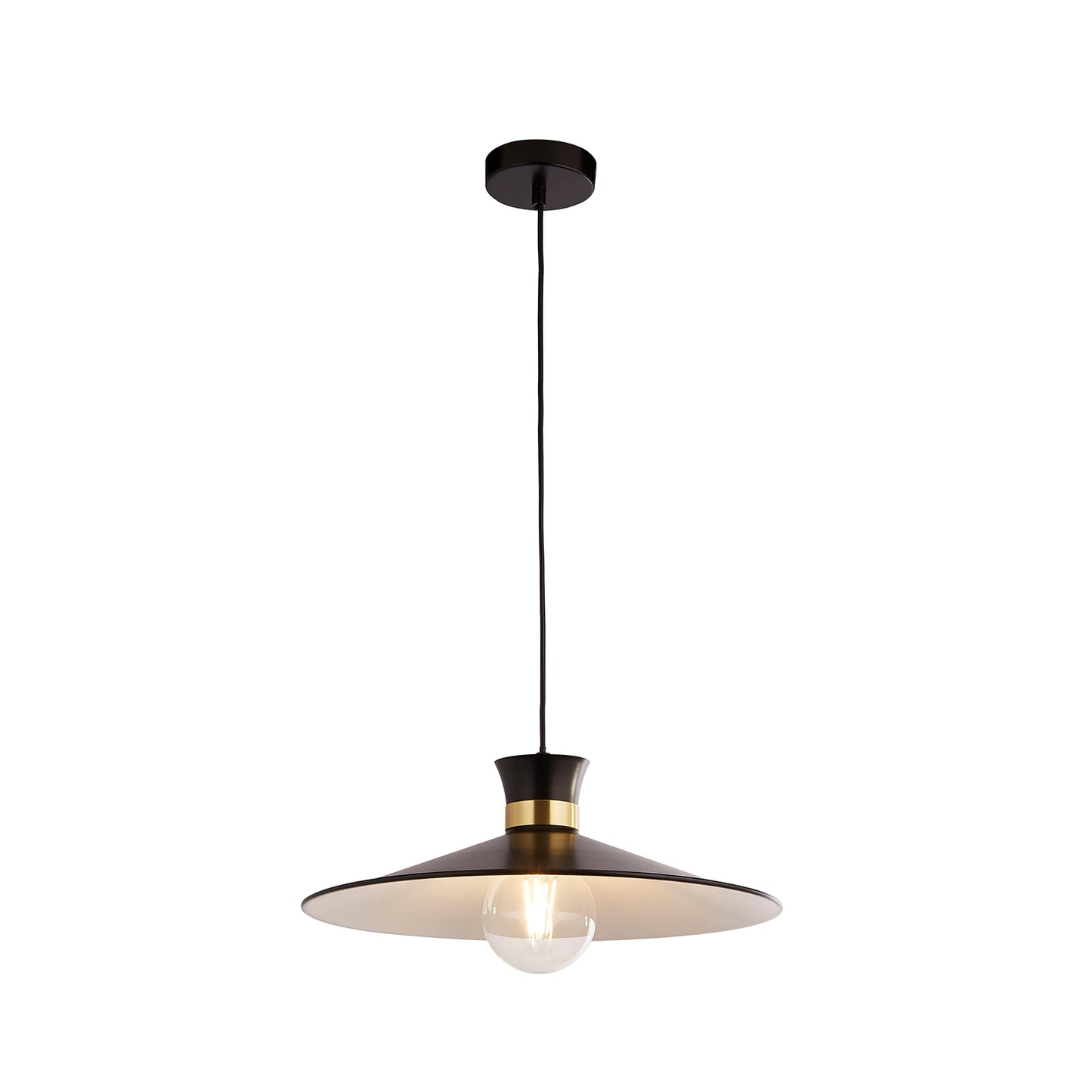 Noir Eclipse Black Ceiling Pendant Light