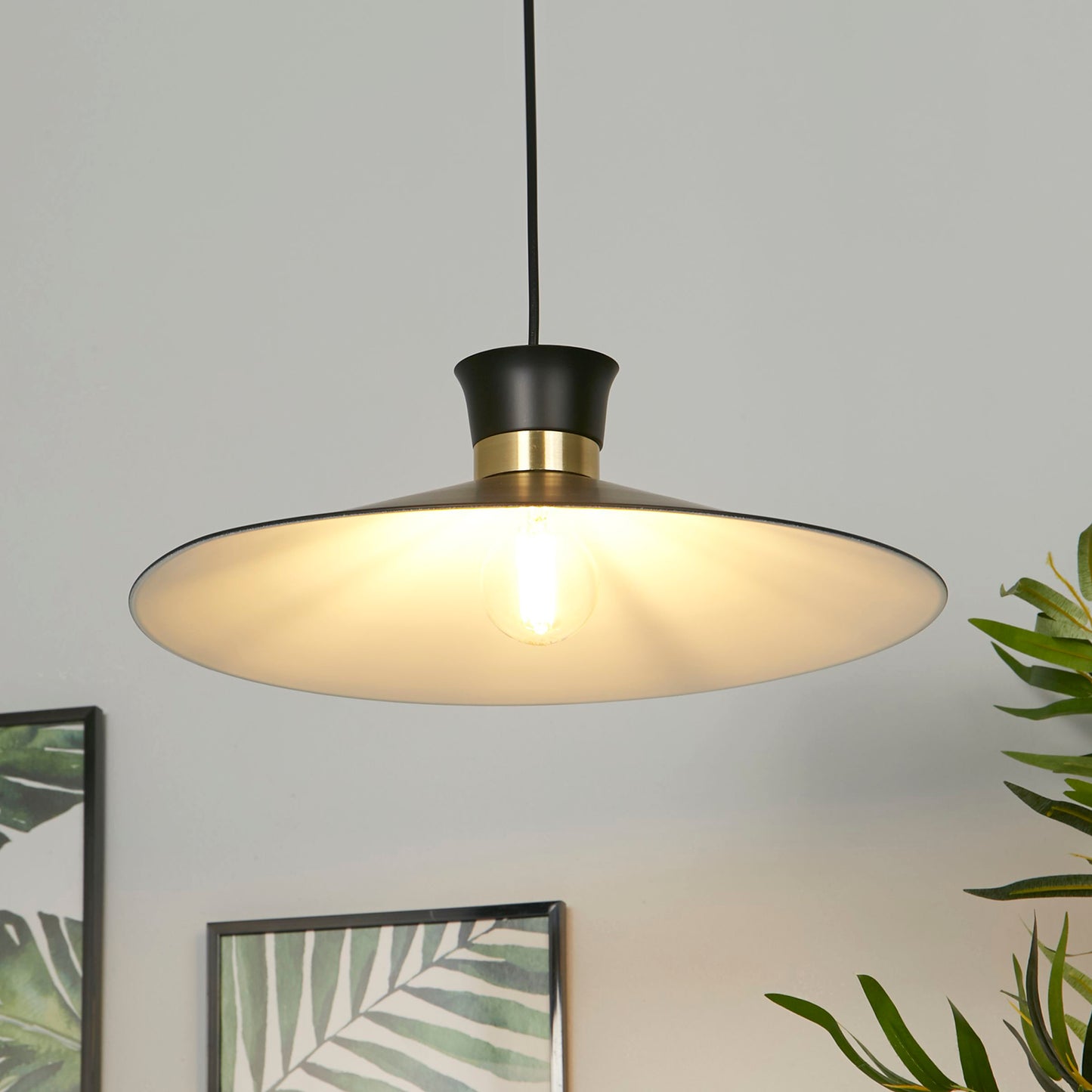 Noir Eclipse Black Ceiling Pendant Light