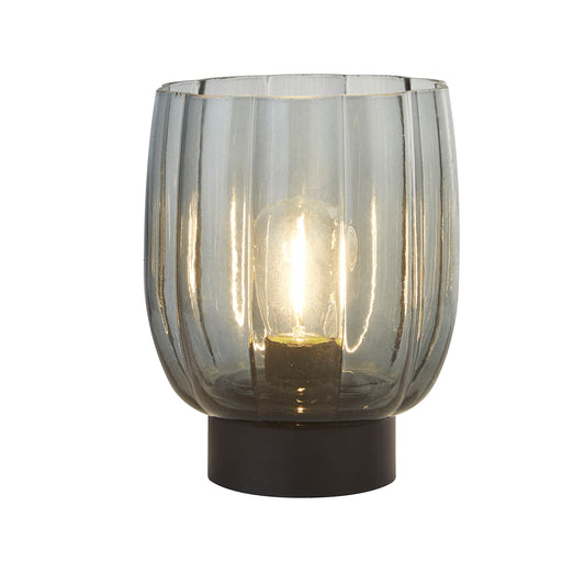 Eclipse Smoke Acrylic Battery Table Lamp