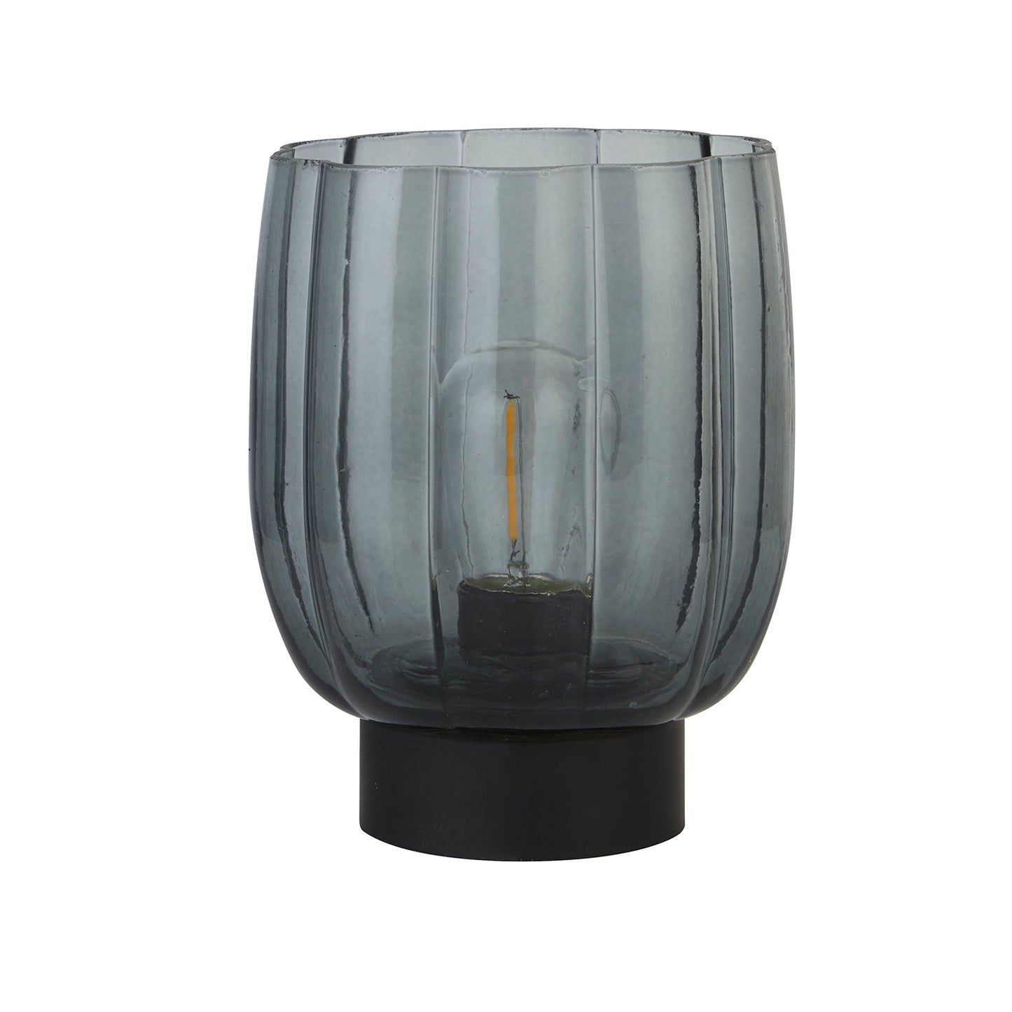 Eclipse Smoke Acrylic Battery Table Lamp
