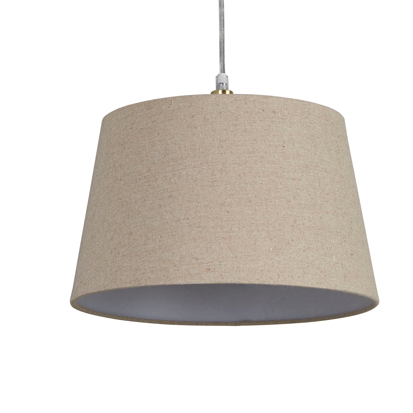 Oakfield Natural Linen Tapered Easy Fit Drum Light Shade