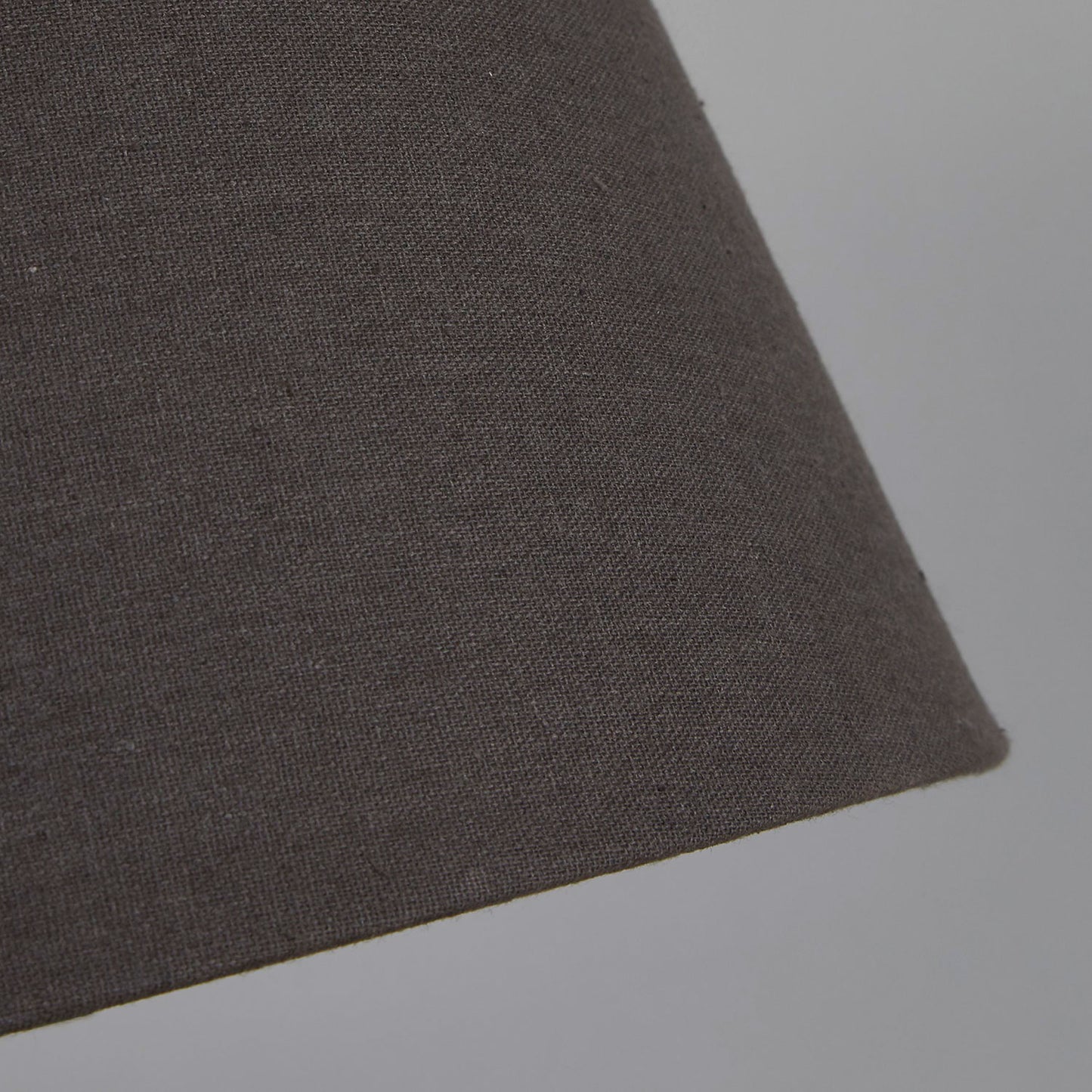 Oakfield Classic Grey Linen Tapered Drum Easy Fit Light Shade