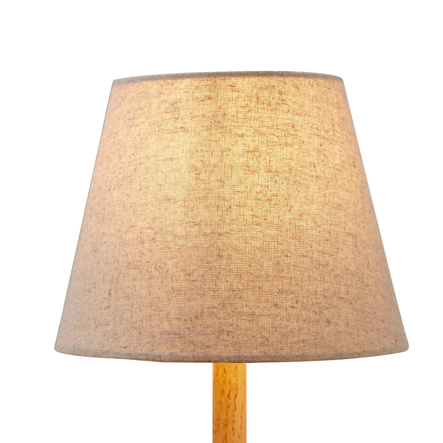 Oakfield Natural Linen Tapered Drum Easy Fit Light Shade