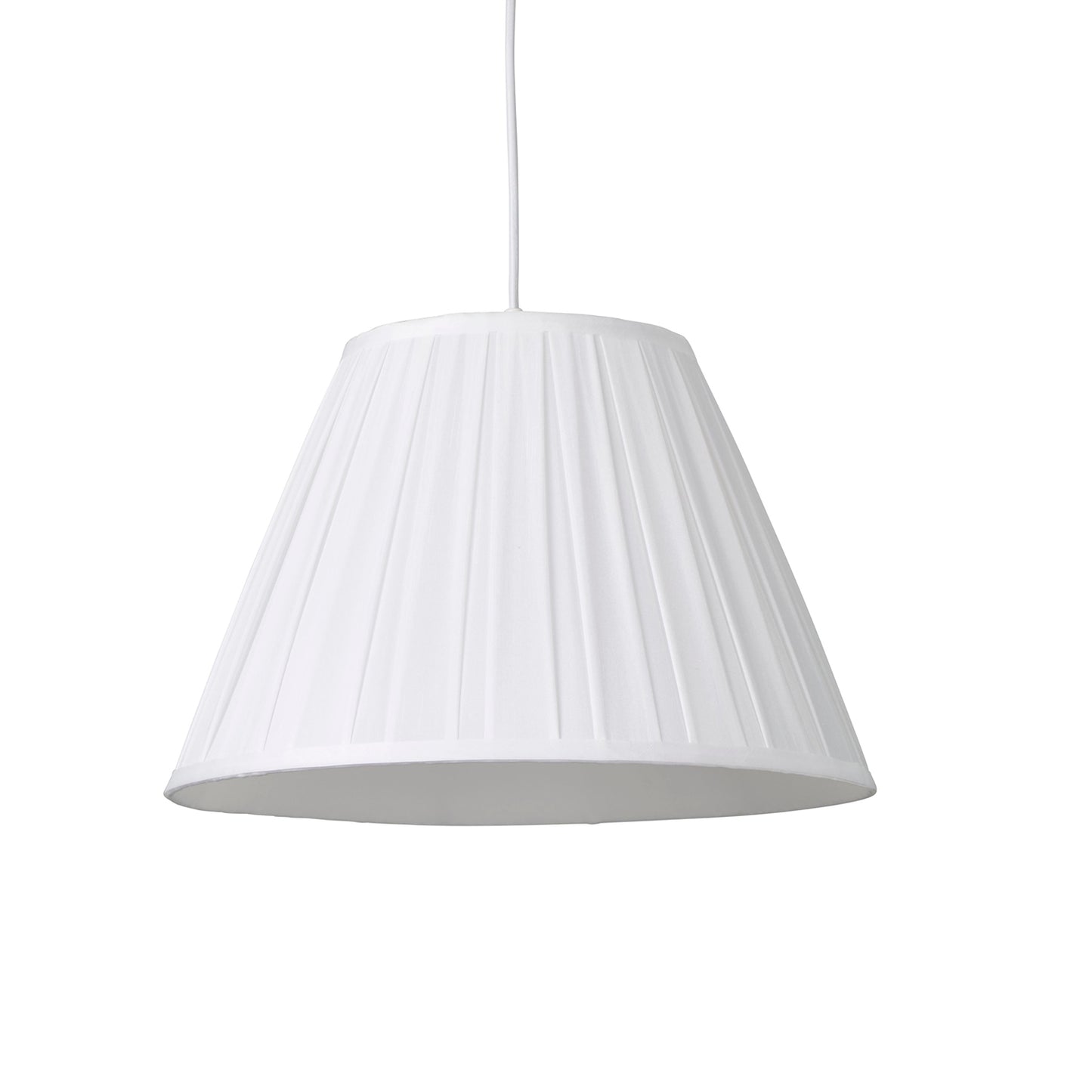 Twilight Tapered White Box Pleat Light Shade