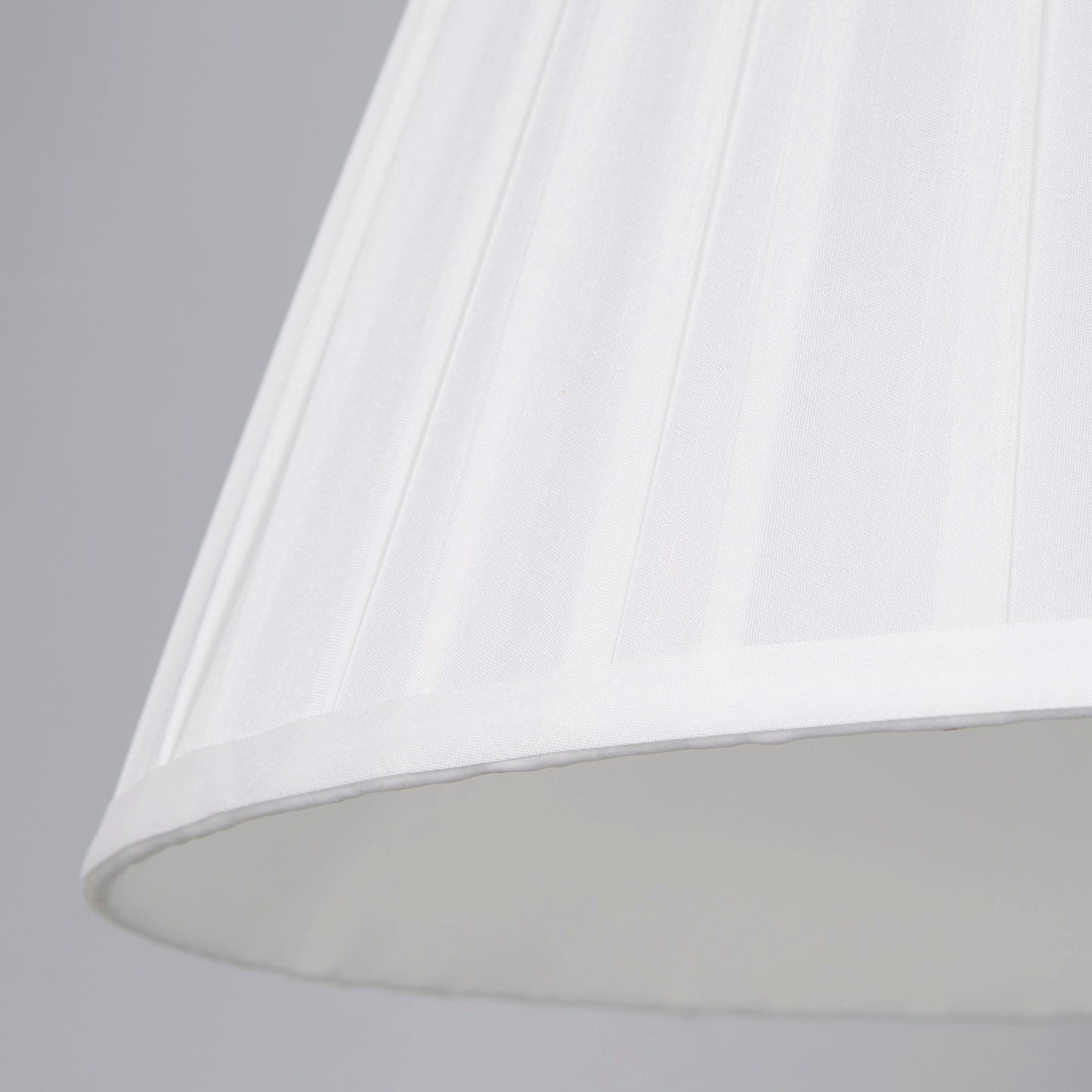 Twilight Tapered White Box Pleat Light Shade