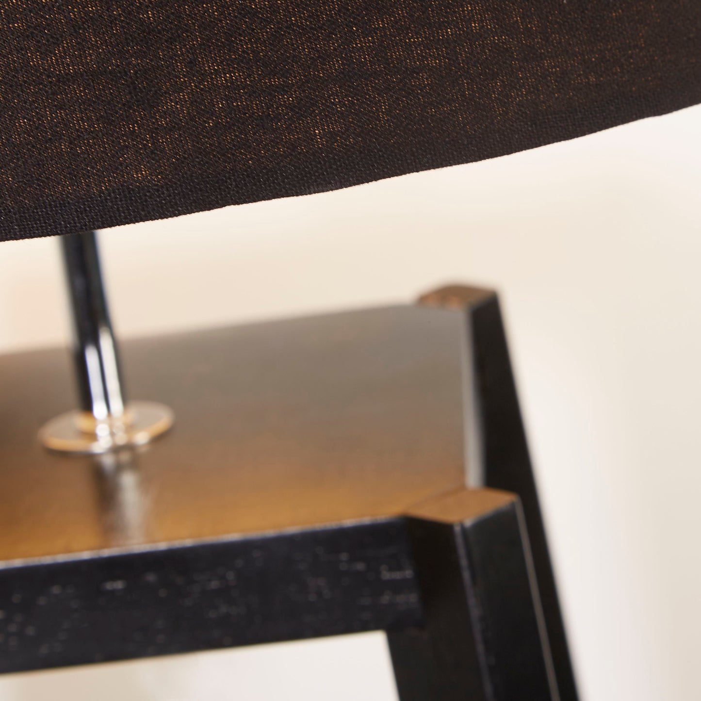 Tower Shelf Light Black Floor Lamp