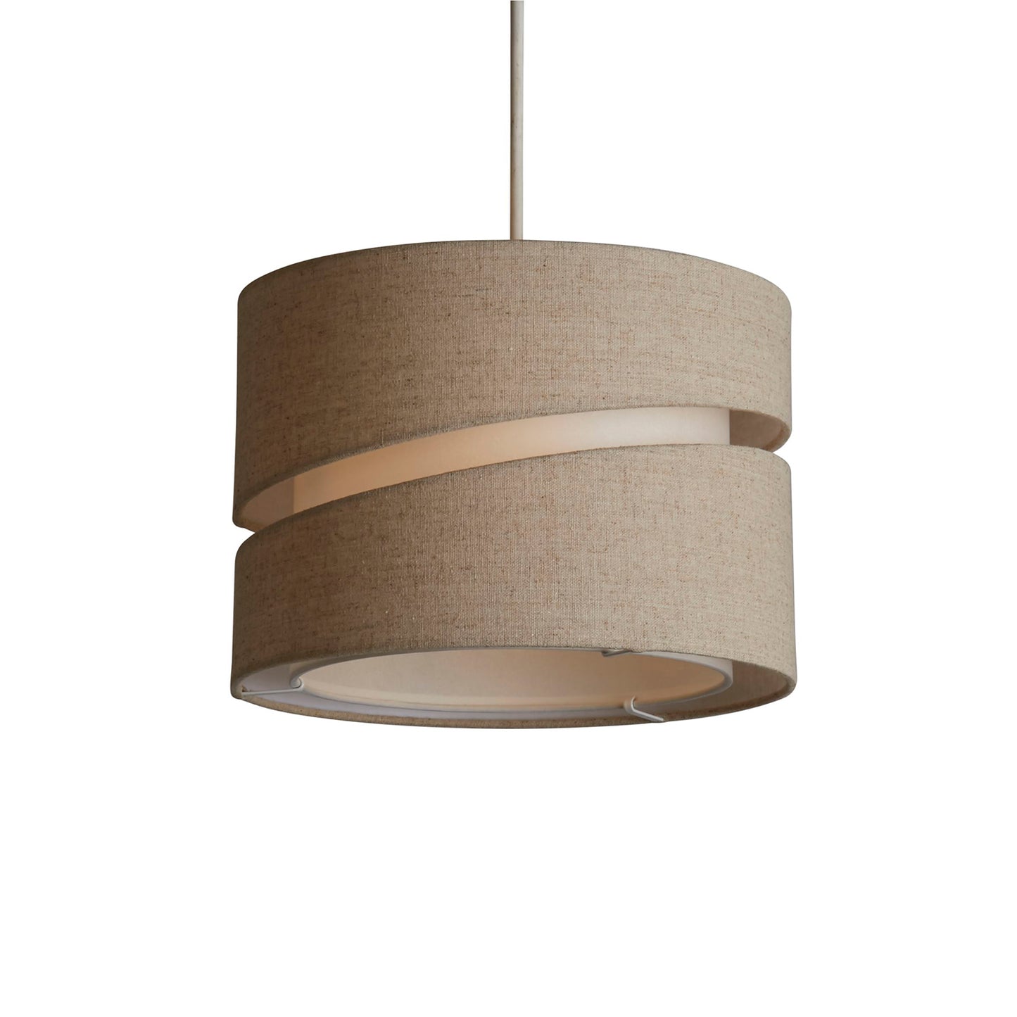 Beige Linen Double Band Easy Fit Light Shade