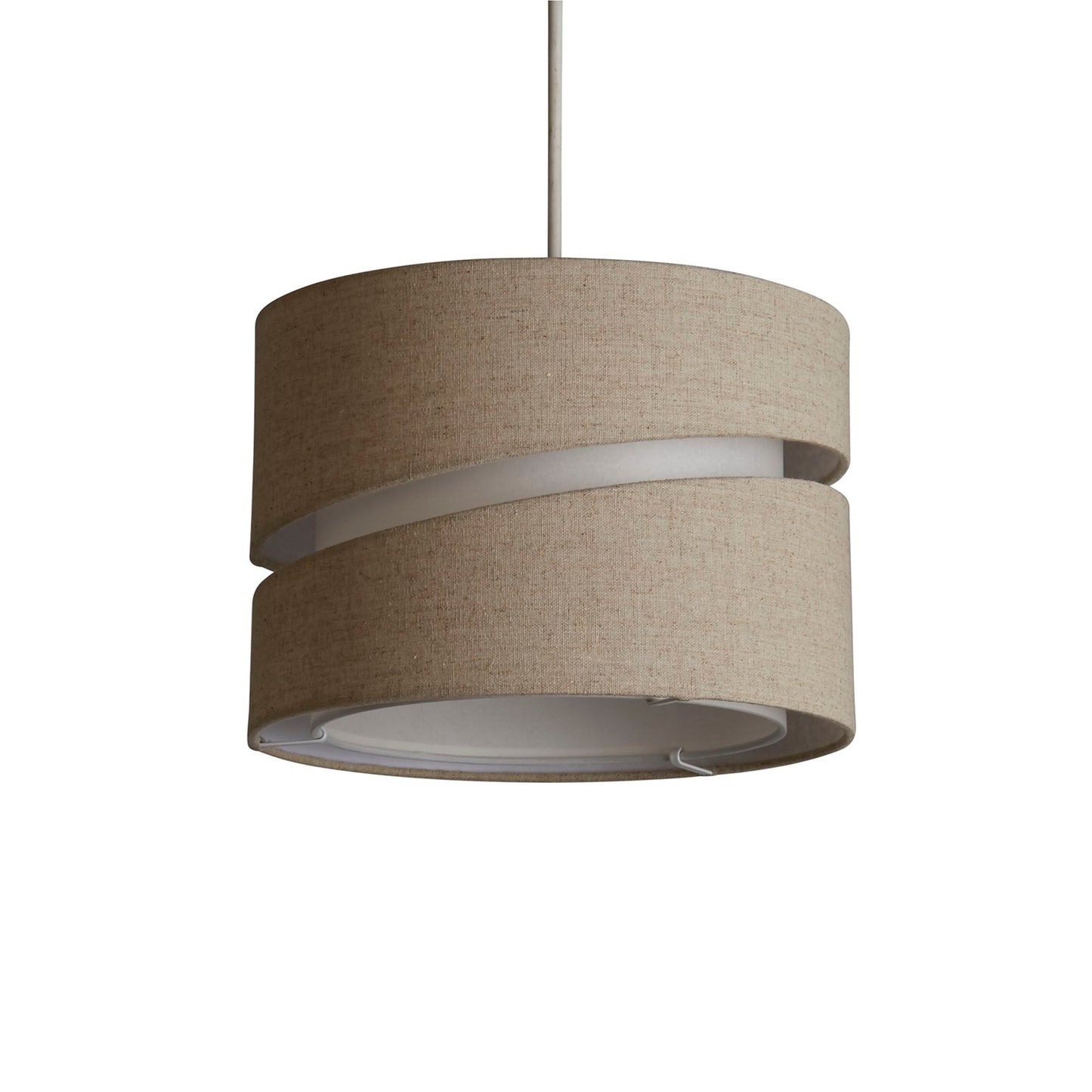 Beige Linen Double Band Easy Fit Light Shade