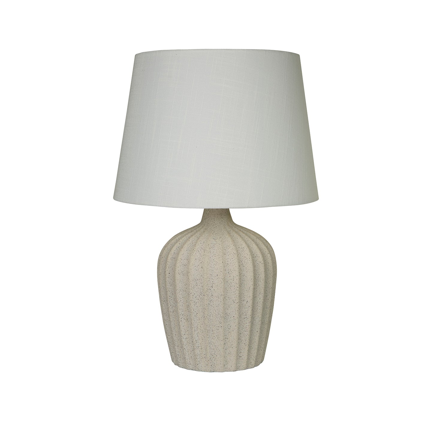 Sandstone Soft Sandstone Ribbed Ceramic Table Lamp