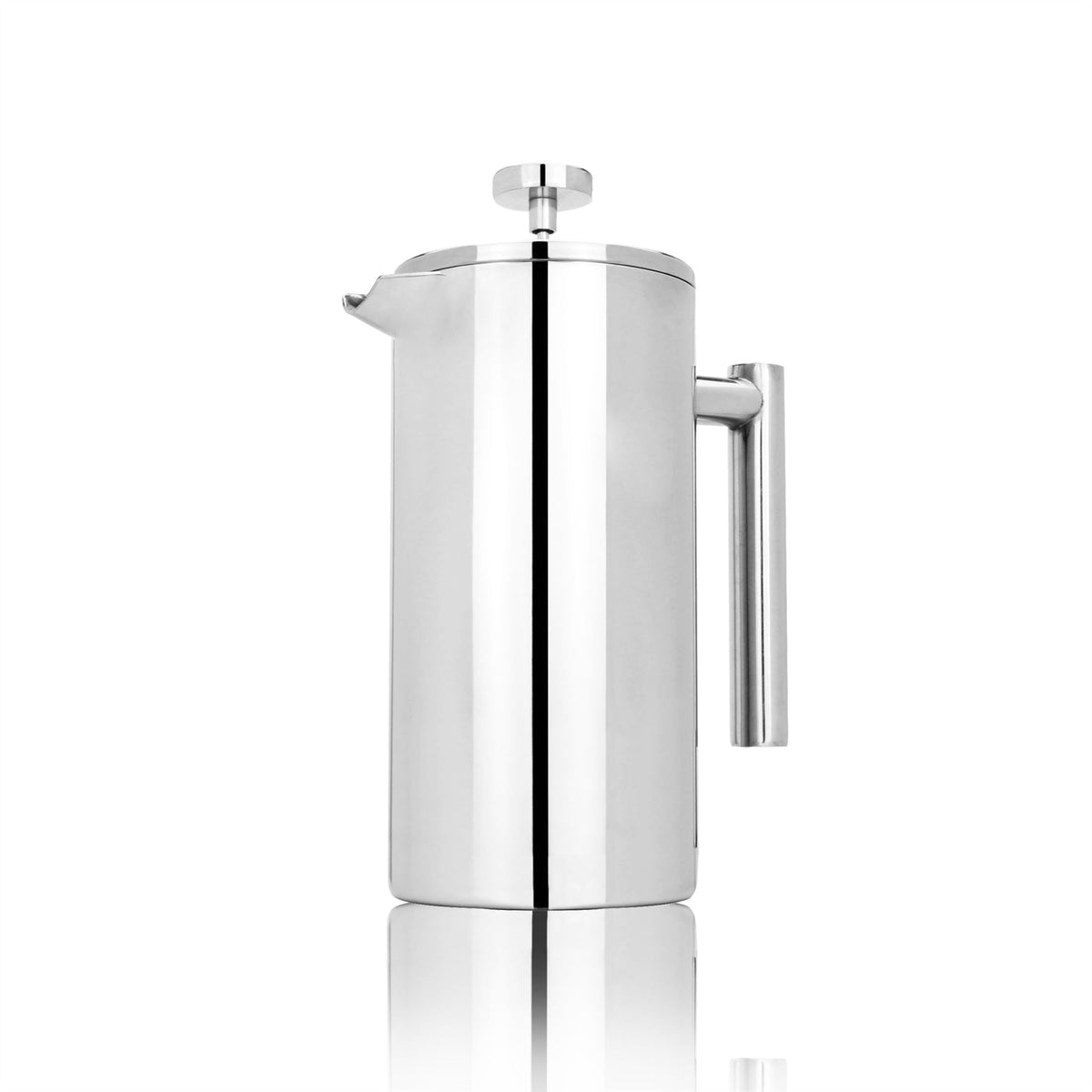 French Press Cafetiere Steel Coffee Maker 350ml