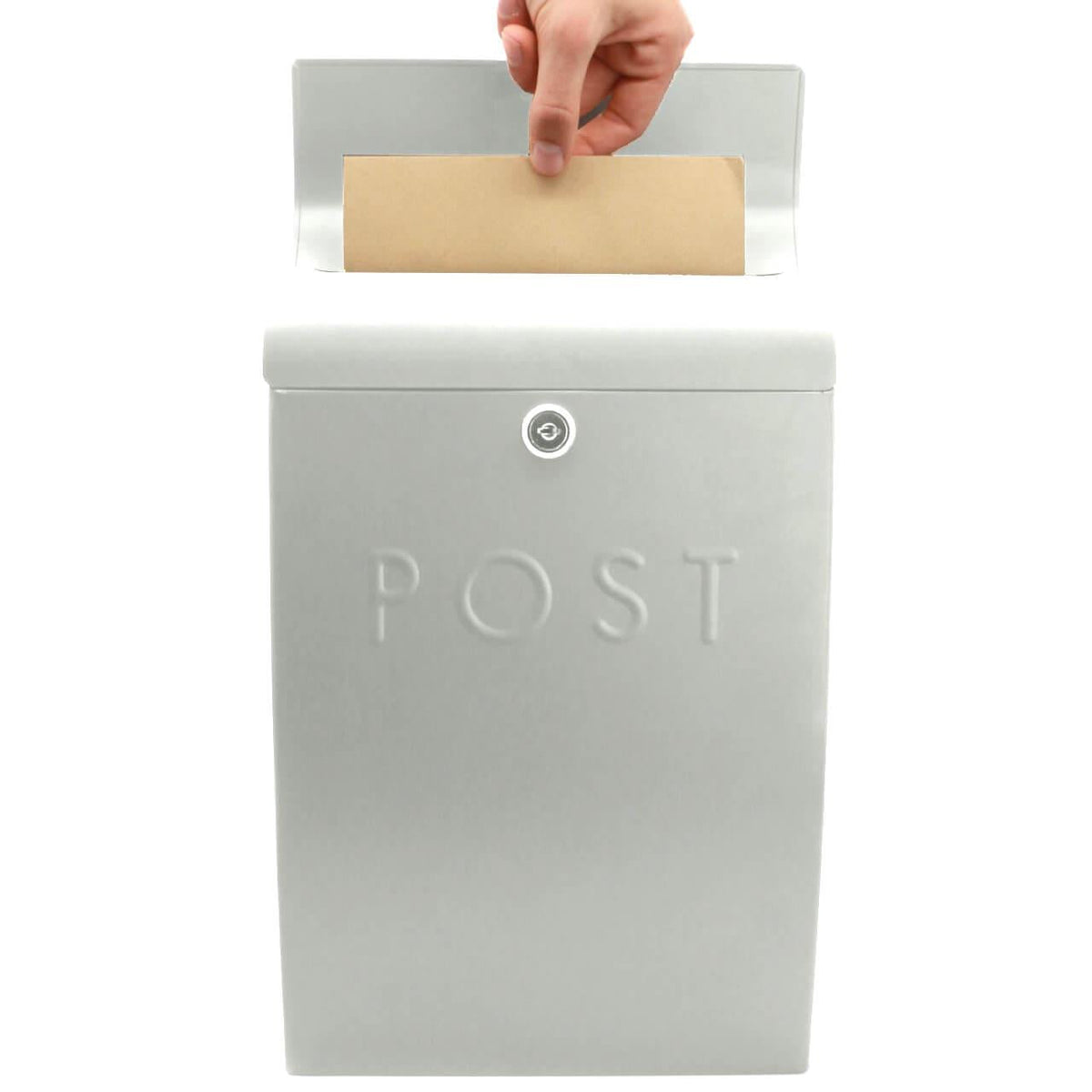 Wall Mounted Post Box in White