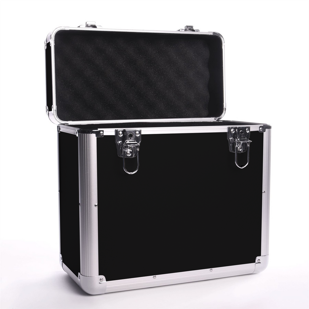 Black Vinyl LP Record Storage Case