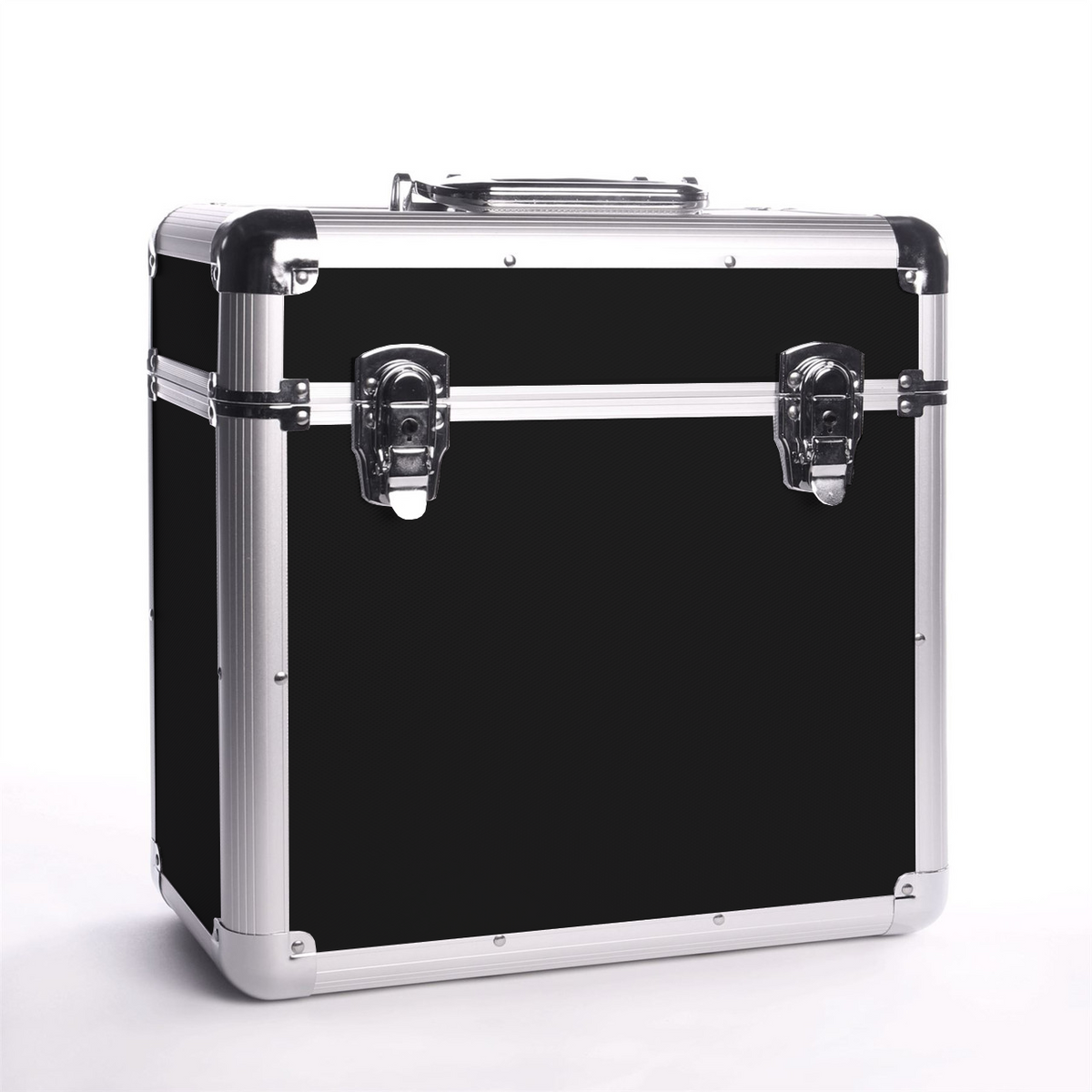 Black Vinyl LP Record Storage Case