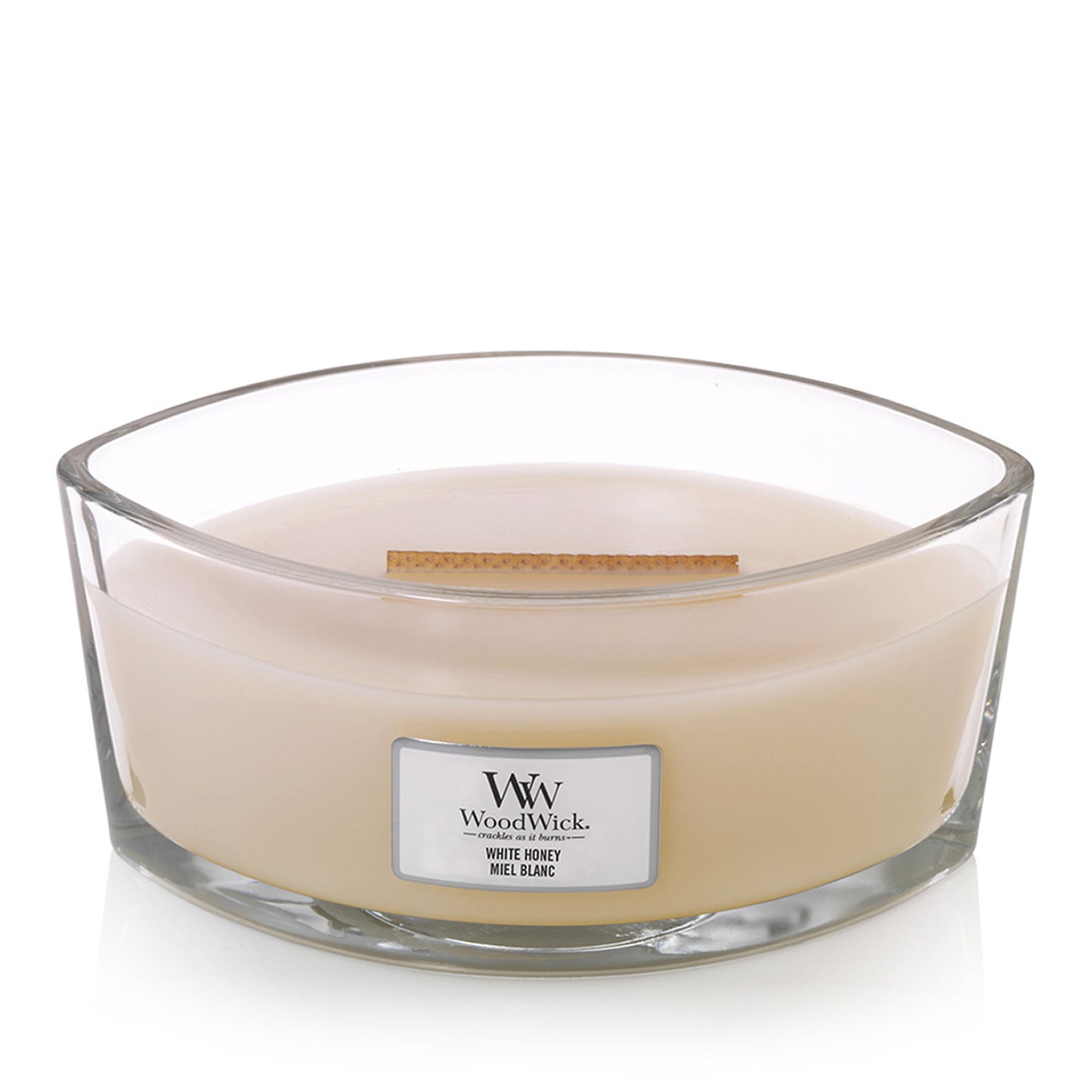 Woodwick Ellipse White Honey Candle