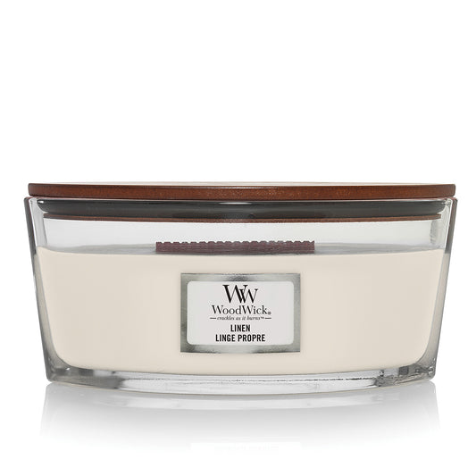 Woodwick Ellipse Linen Candle
