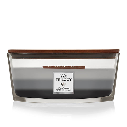 Woodwick Warm Woods Ellipse Trilogy Candle