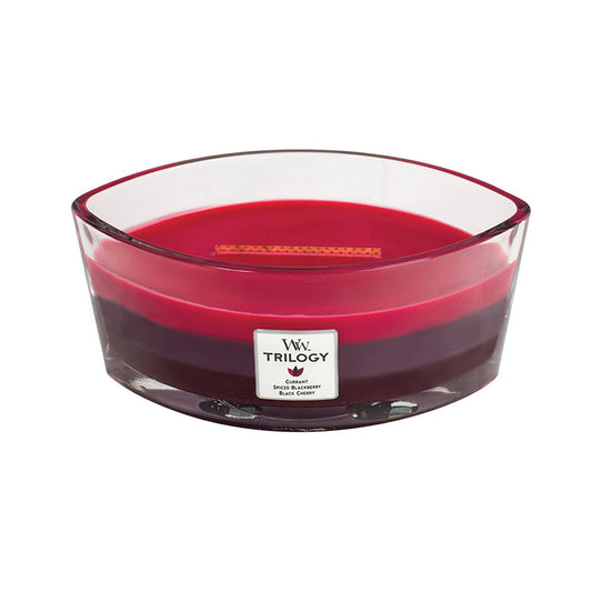 Woodwick Sun Ripened Berries Trilogy Ellipse Candle