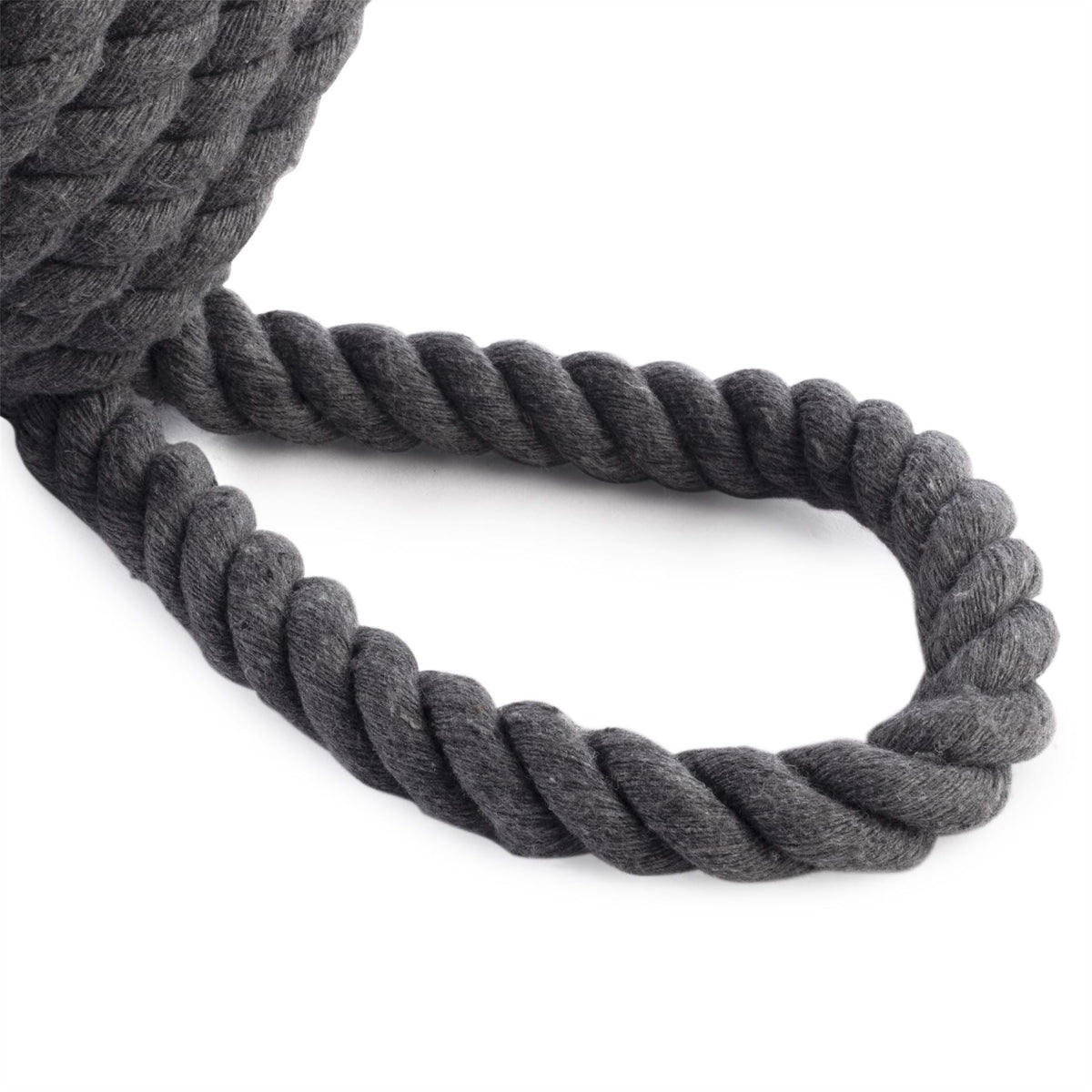 Rope Knot Door Stop Grey