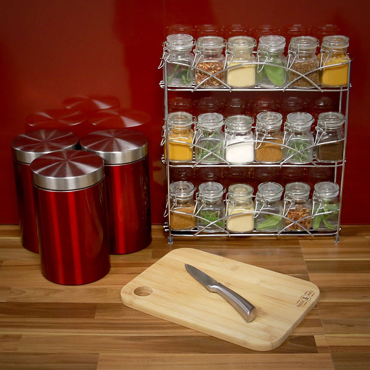 3 Tier Herb & Spice Rack Chrome