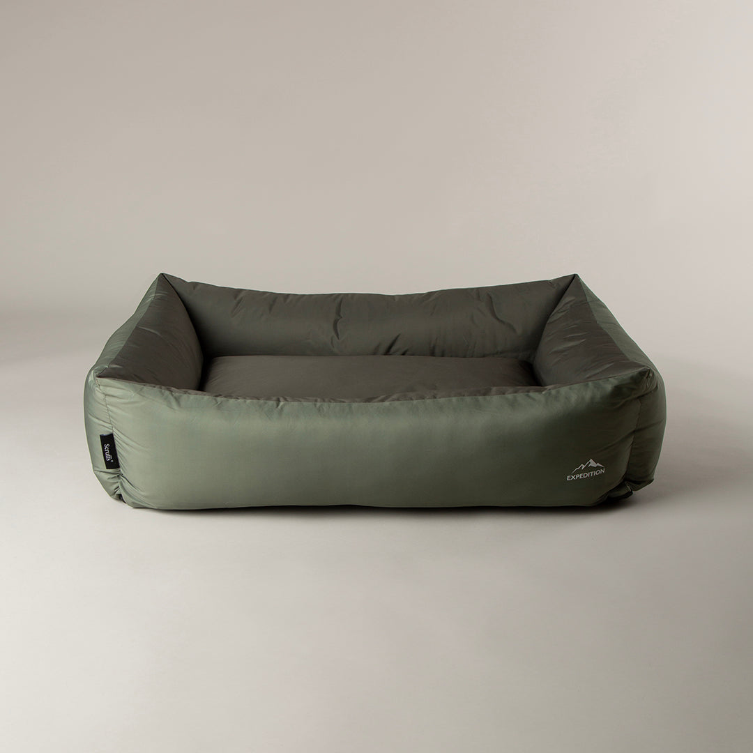 Scruffs Expedition Khaki Green Dog Box Bed